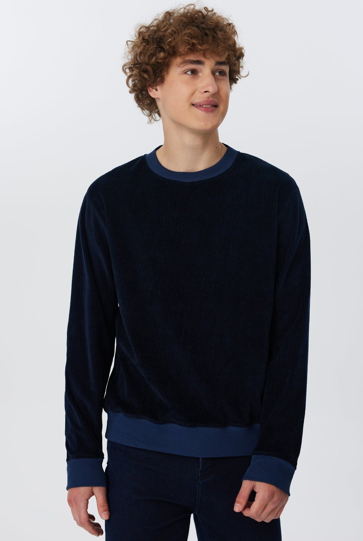 Herren Bio-Baumwoll Cord-Sweatshirt - Evermind.eco