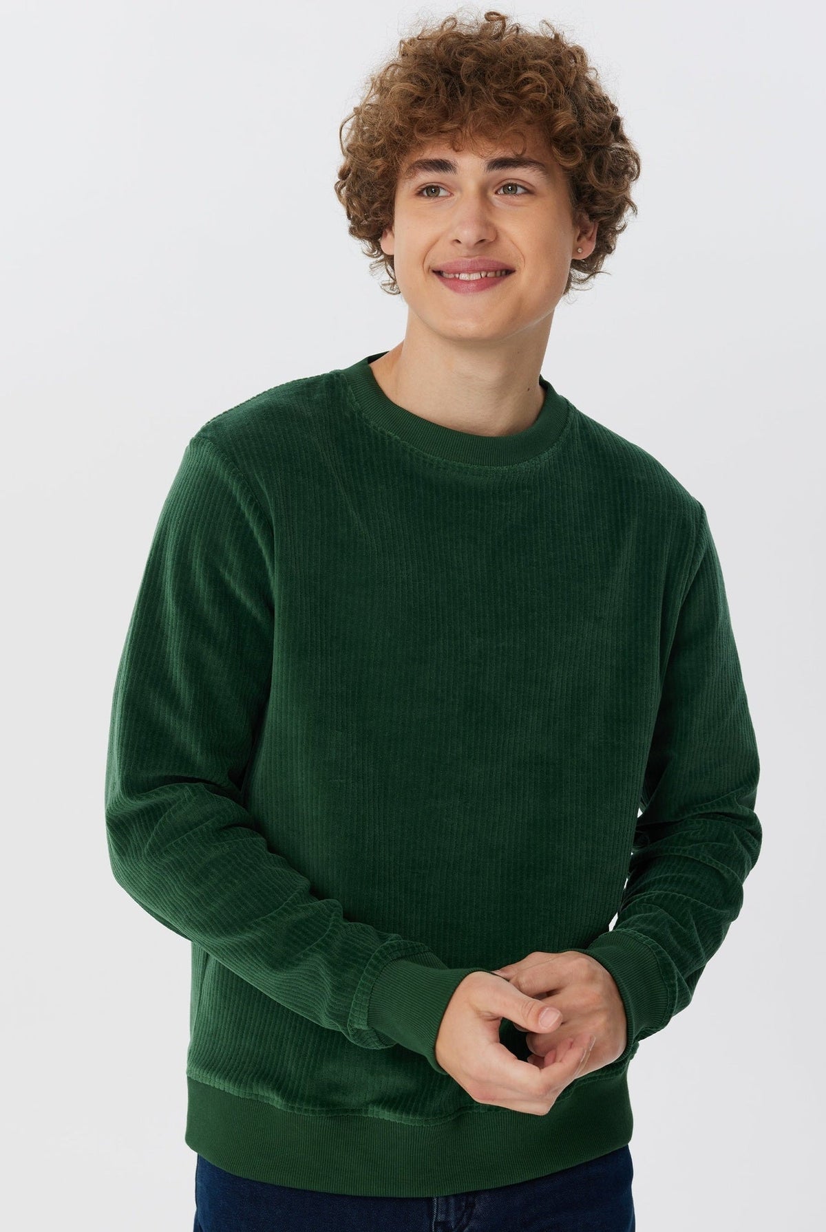 Herren Bio-Baumwoll Cord-Sweatshirt - Evermind.eco