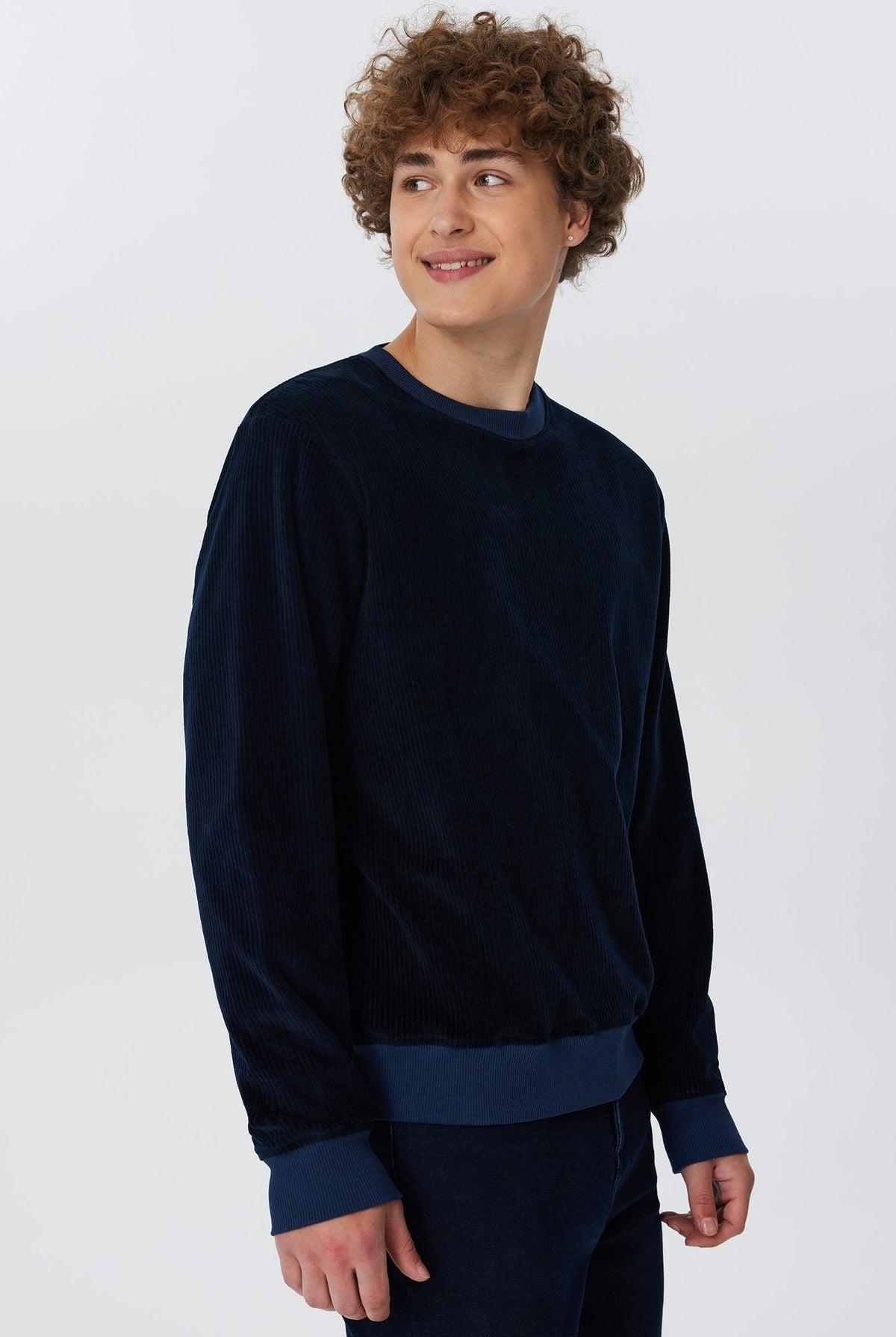 Herren Bio-Baumwoll Cord-Sweatshirt - Evermind.eco