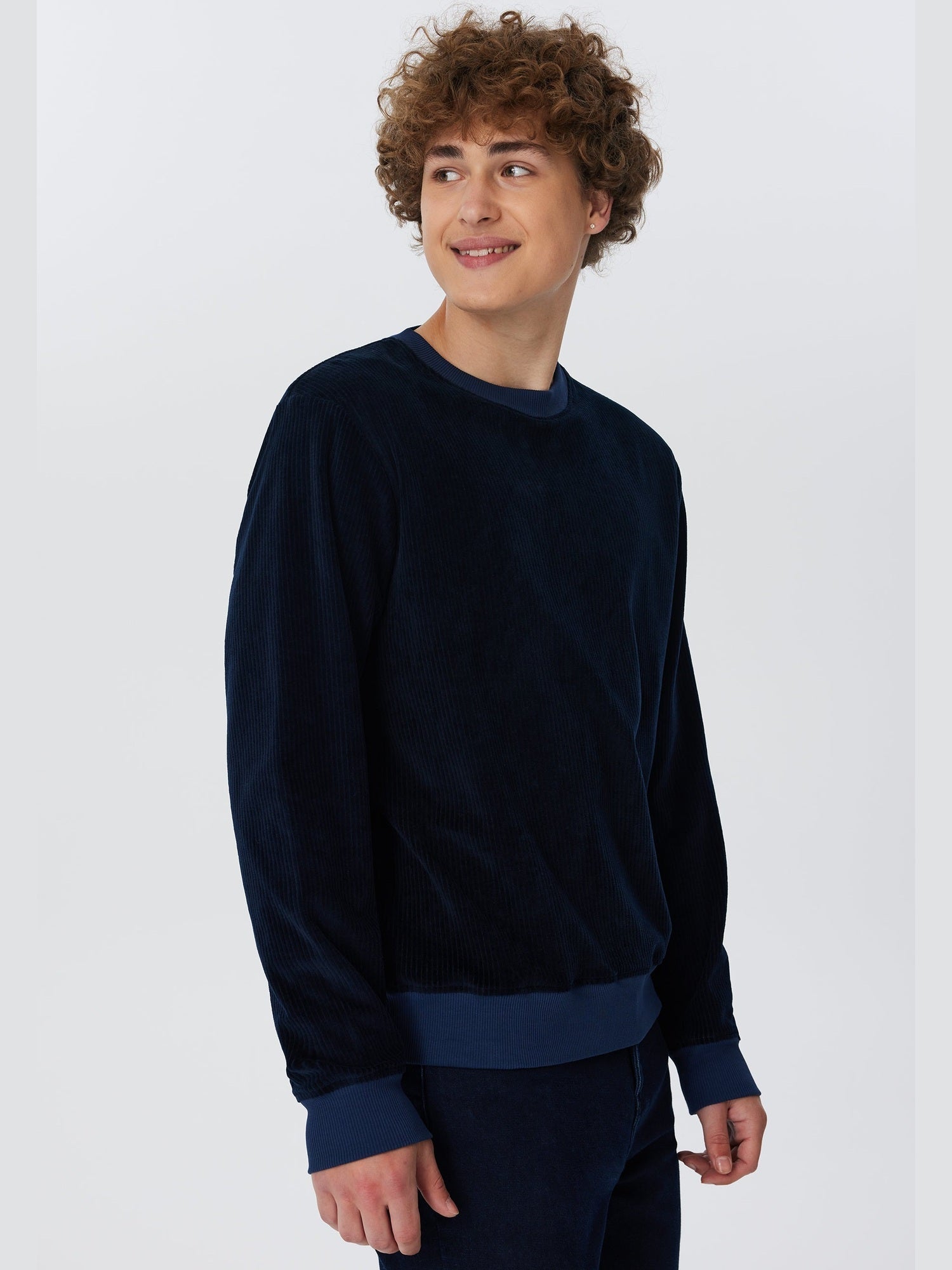 Herren Bio-Baumwoll Cord-Sweatshirt - Evermind.eco