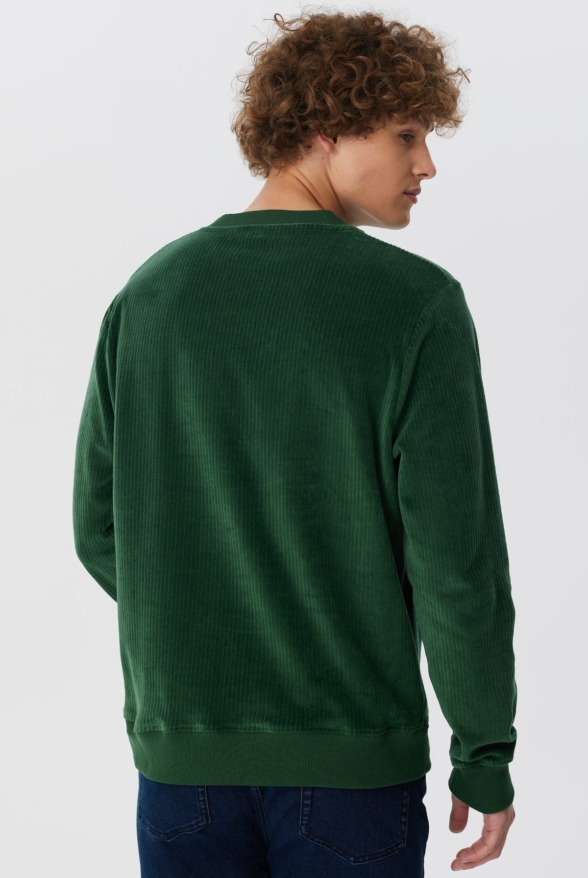 Herren Bio-Baumwoll Cord-Sweatshirt - Evermind.eco