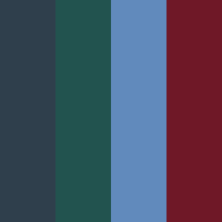Swatch Dunkelblau/Kirschrot/Jeans-Melange