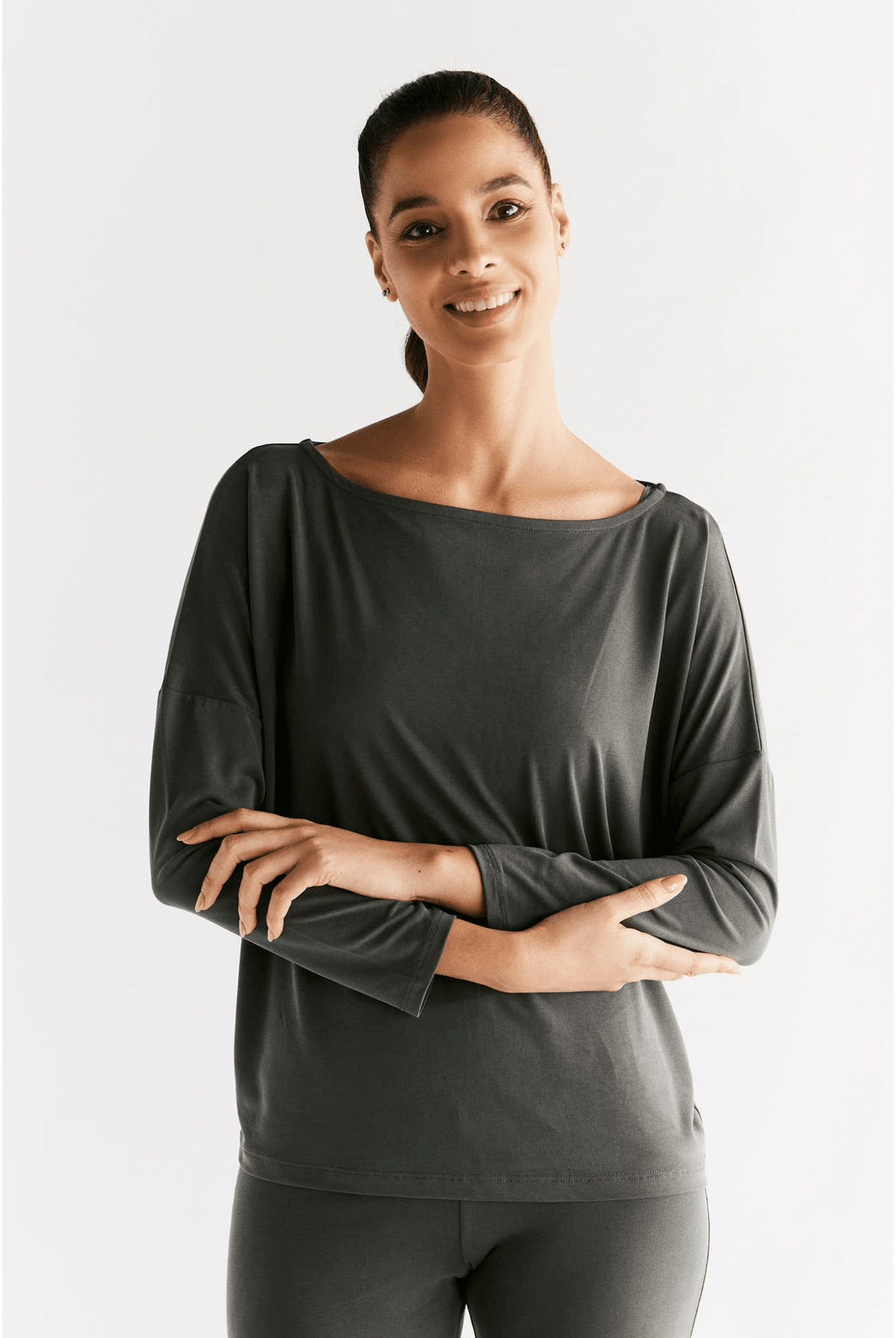 TENCEL™ Active Damen Yoga Langarmshirt - Evermind.eco