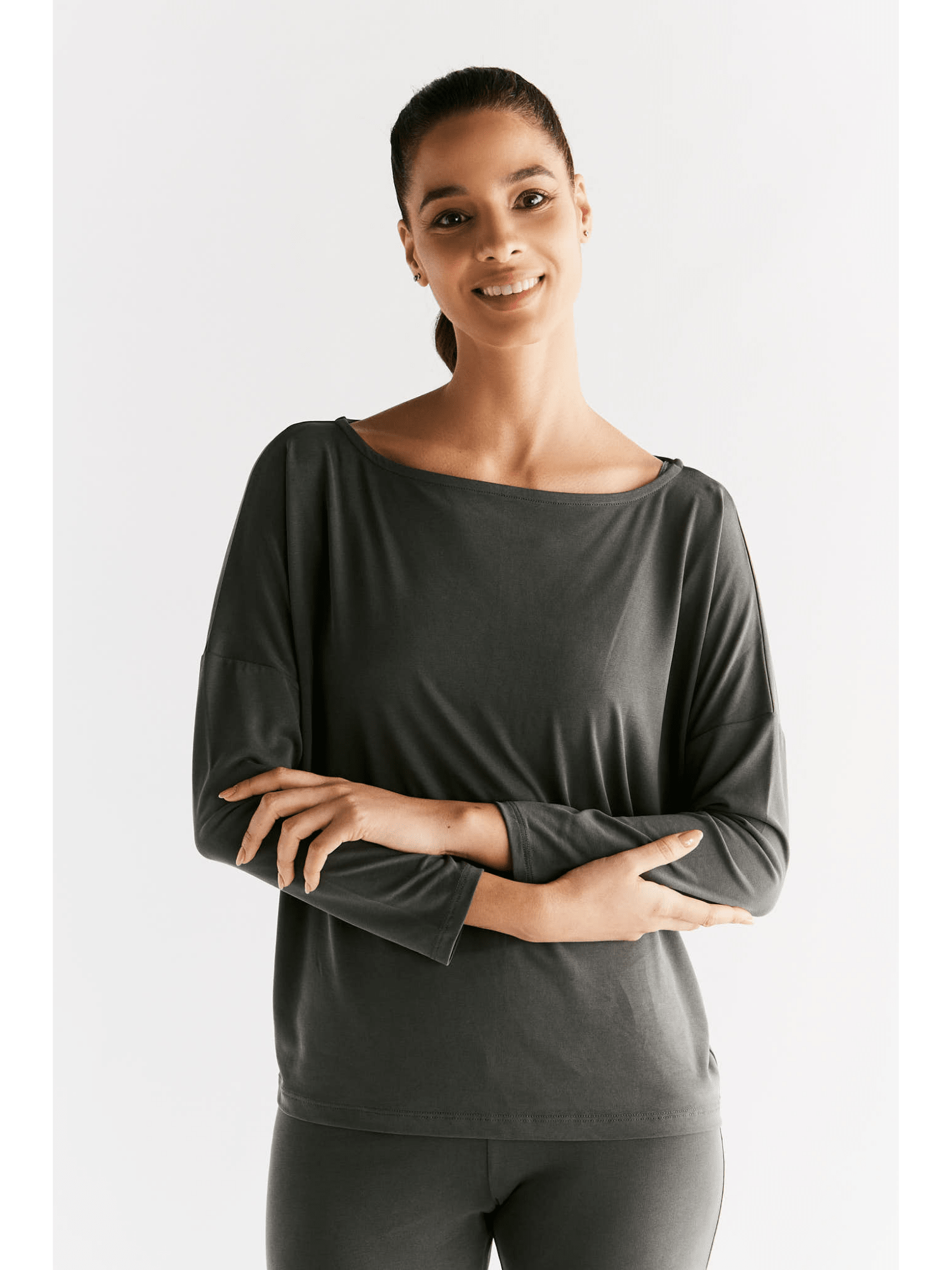 TENCEL™ Active Damen Yoga Langarmshirt - Evermind.eco
