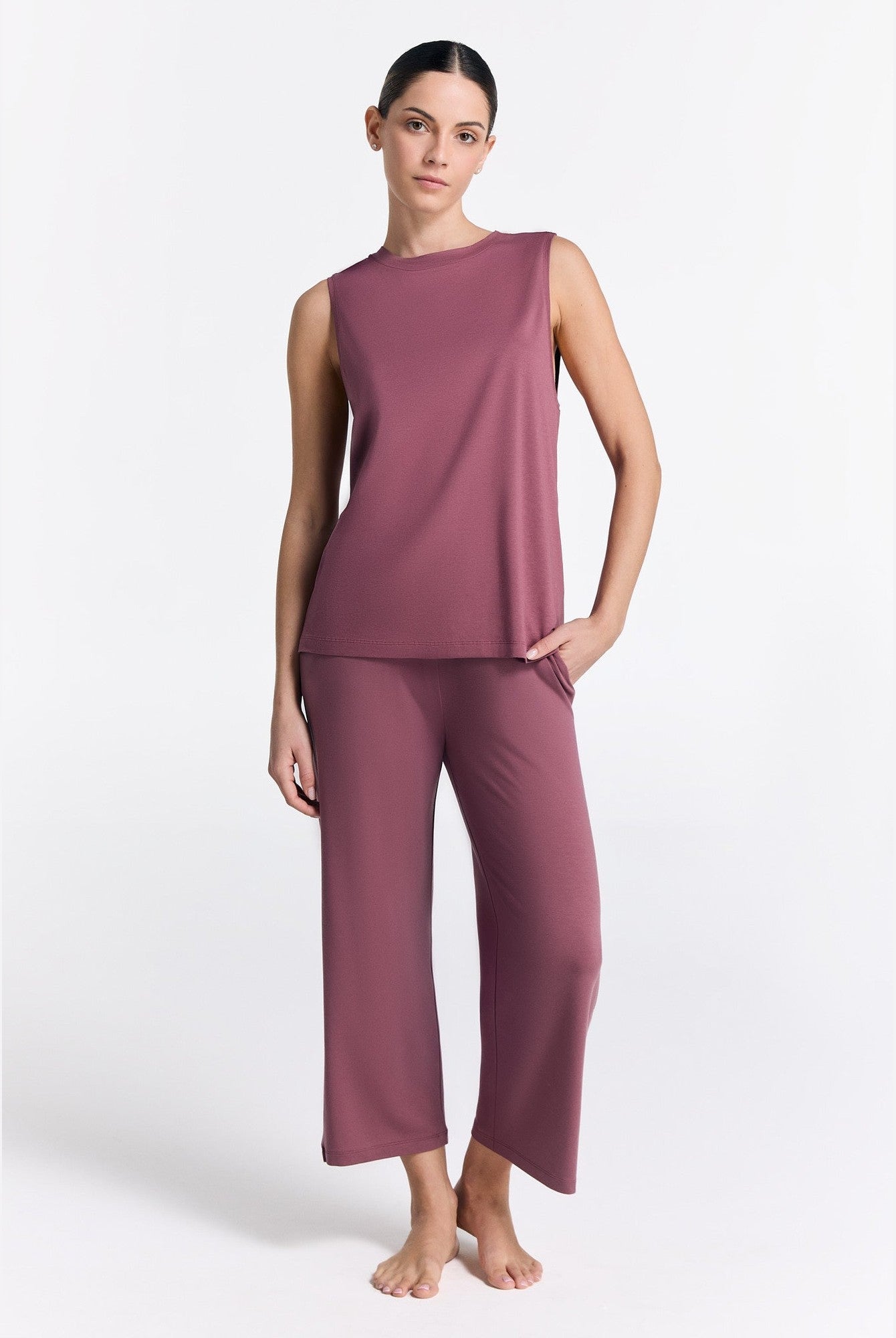TENCEL™ Damen Wide Leg Hose - Evermind.eco