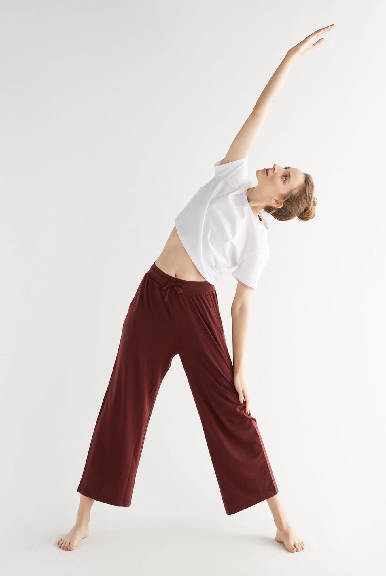 TENCEL™ Damen Wide Leg Hose - Evermind.eco