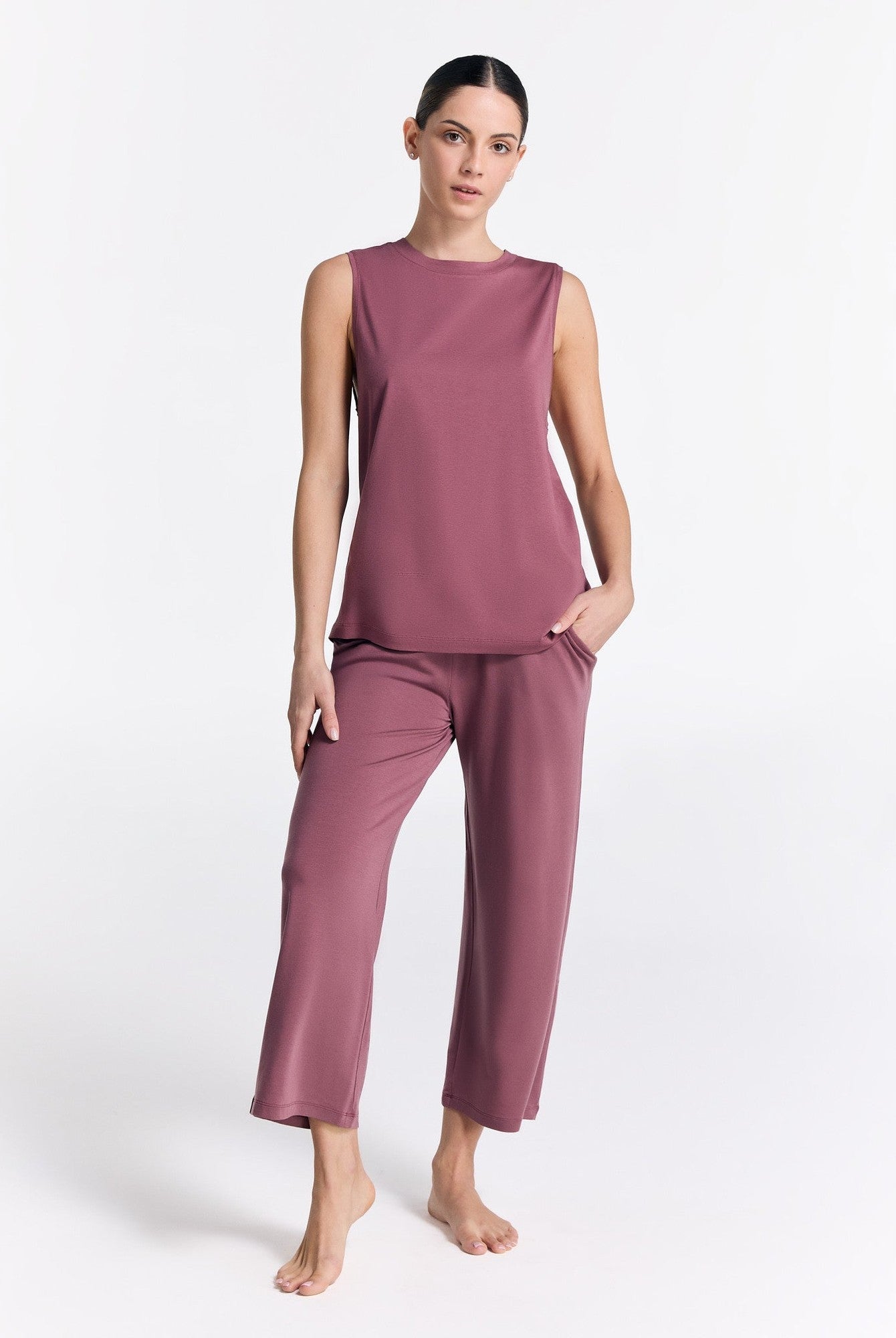 TENCEL™ Damen Wide Leg Hose - Evermind.eco