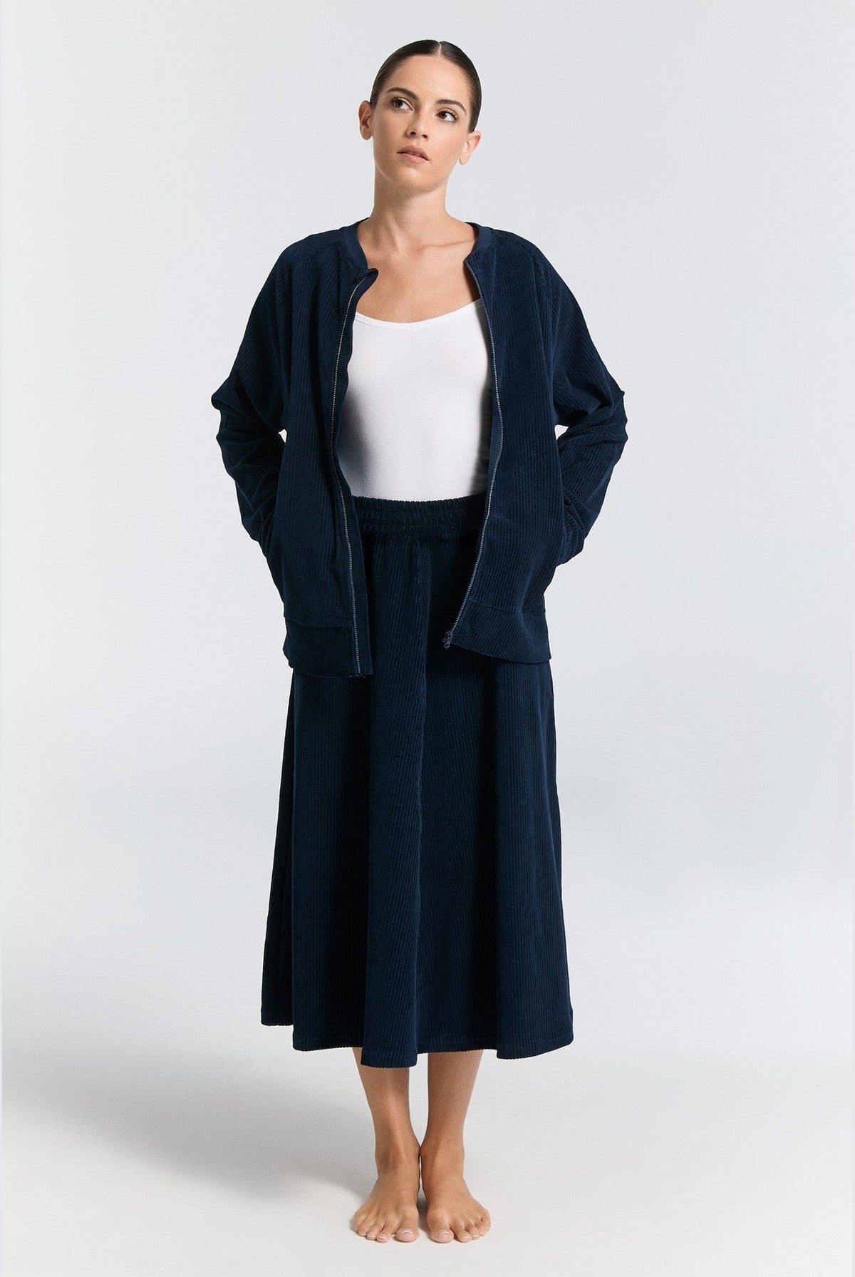 Unisex Bio-Baumwoll Cordjacke - Evermind.eco