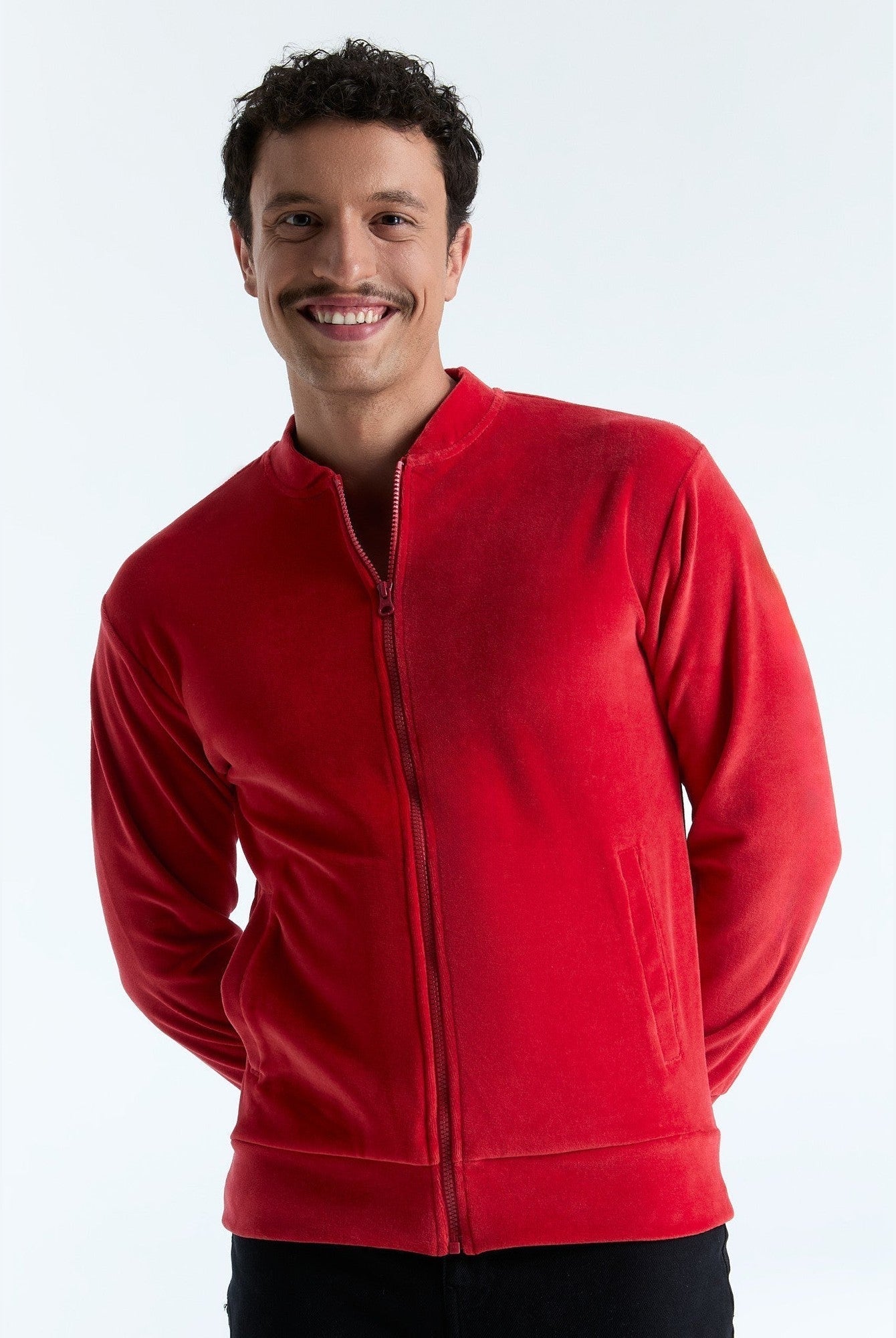 Unisex Bio-Baumwoll Veloursjacke - Evermind.eco