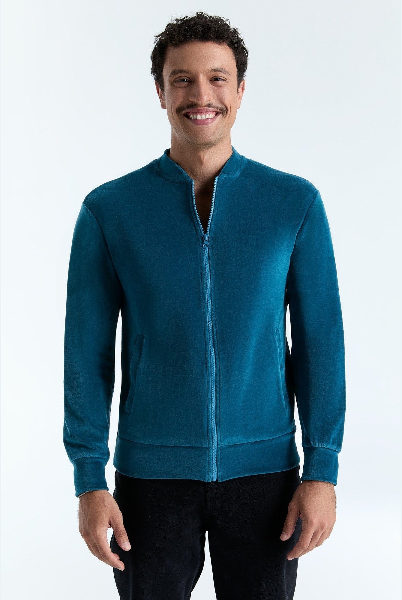 Unisex Bio-Baumwoll Veloursjacke - Evermind.eco