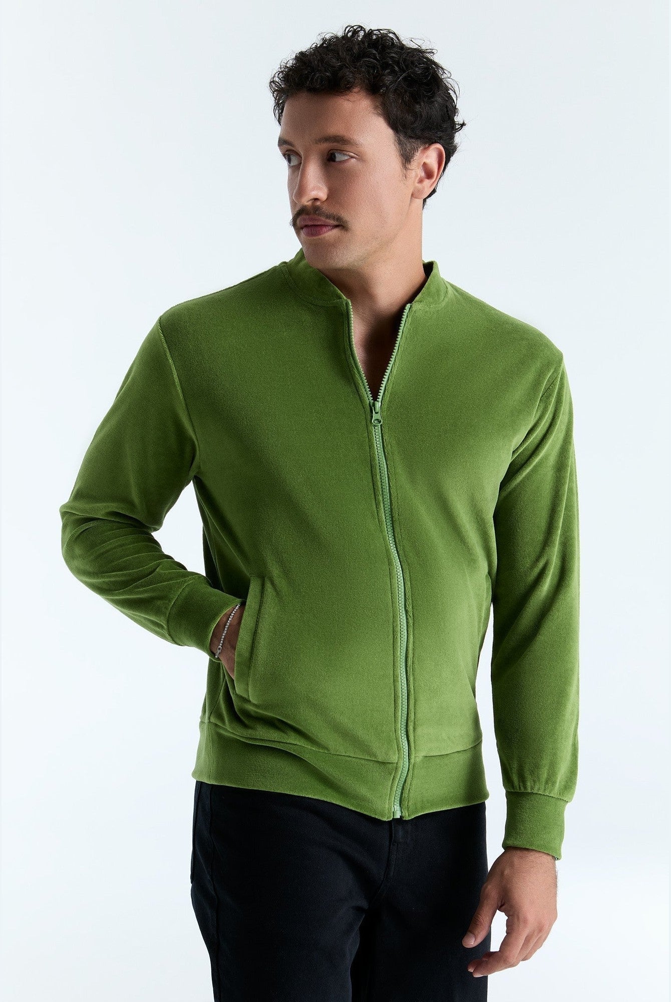 Unisex Bio-Baumwoll Veloursjacke - Evermind.eco