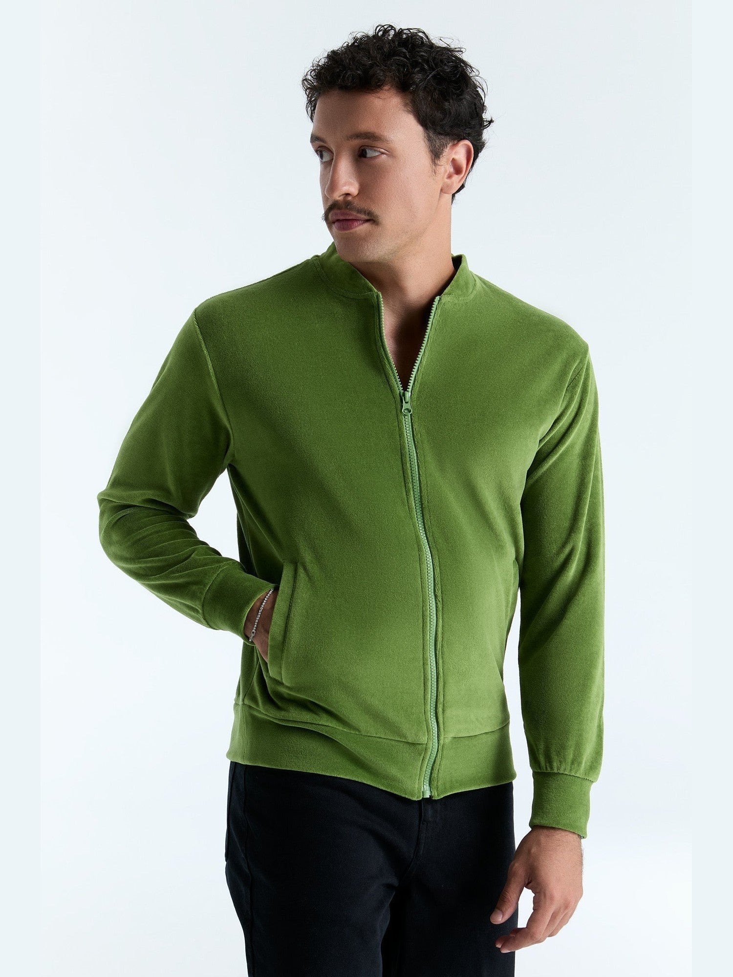 Unisex Bio-Baumwoll Veloursjacke - Evermind.eco