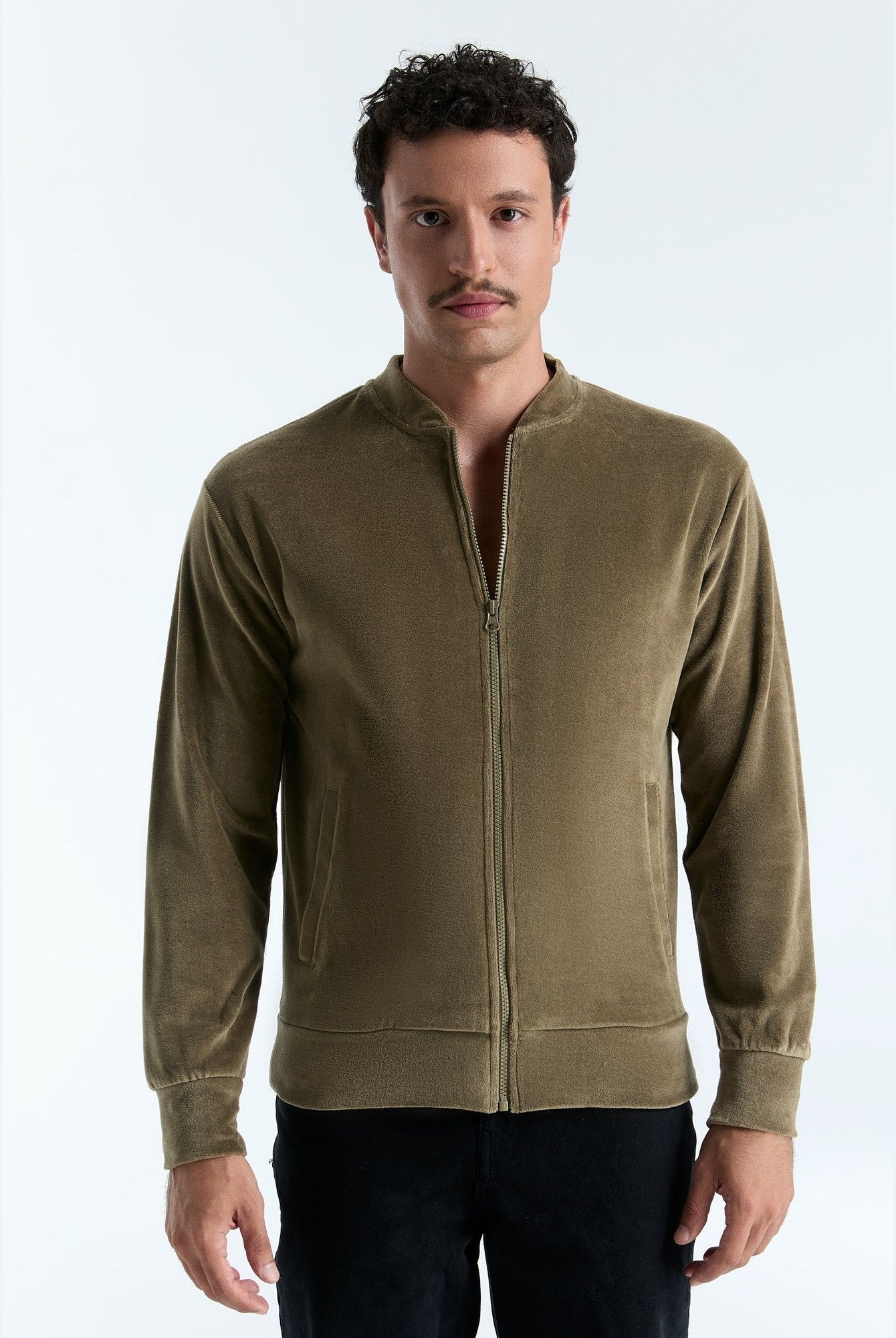 Unisex Bio-Baumwoll Veloursjacke - Evermind.eco