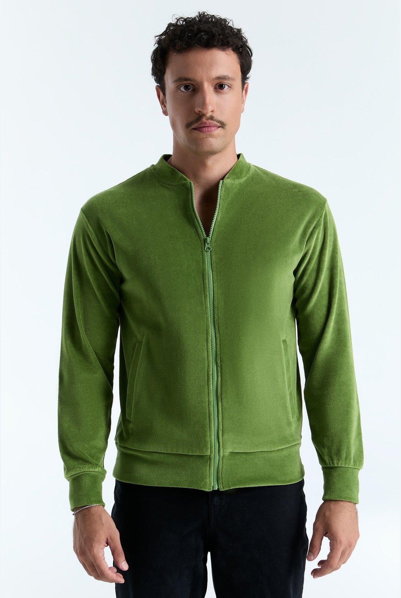 Unisex Bio-Baumwoll Veloursjacke - Evermind.eco