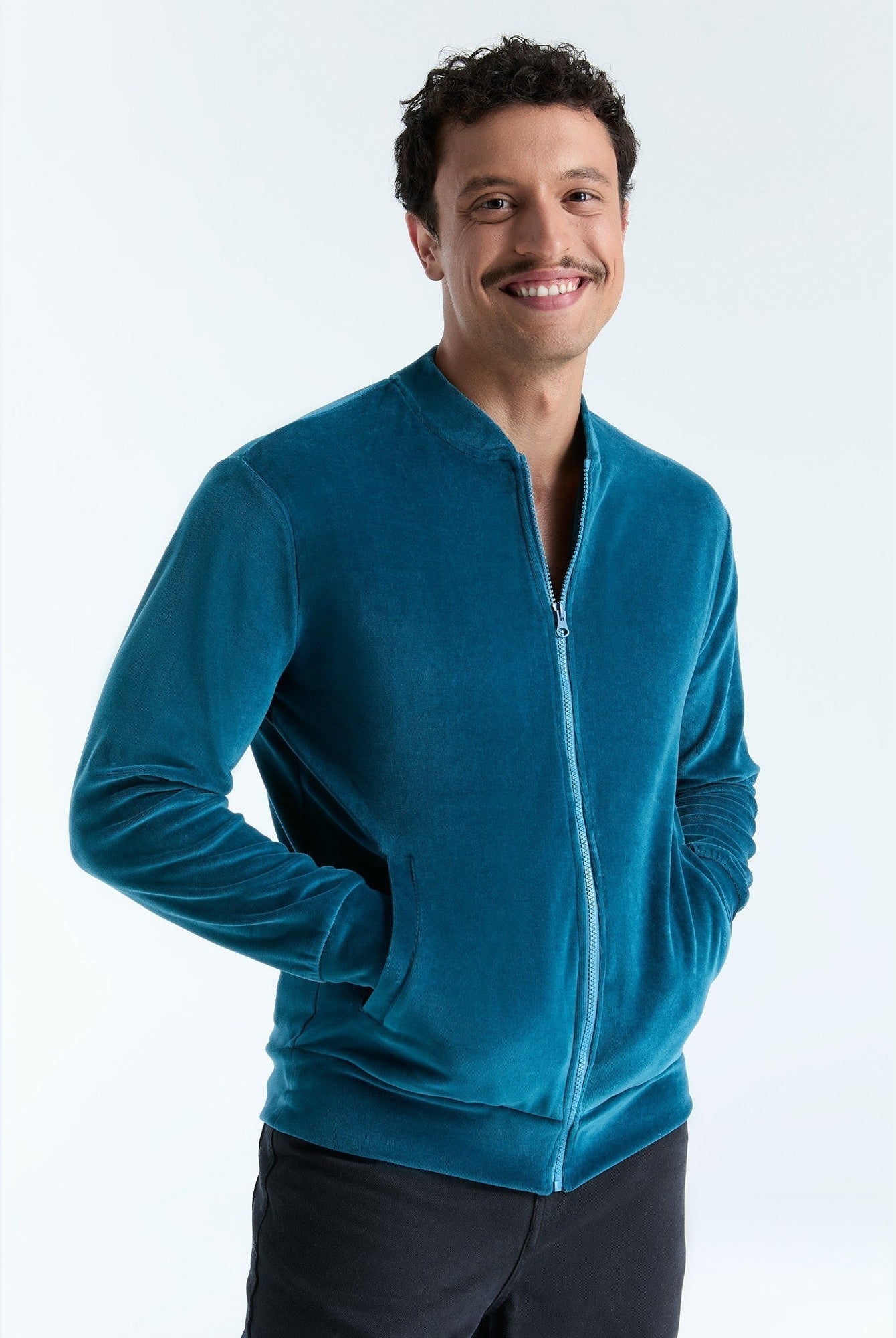 Unisex Bio-Baumwoll Veloursjacke - Evermind.eco