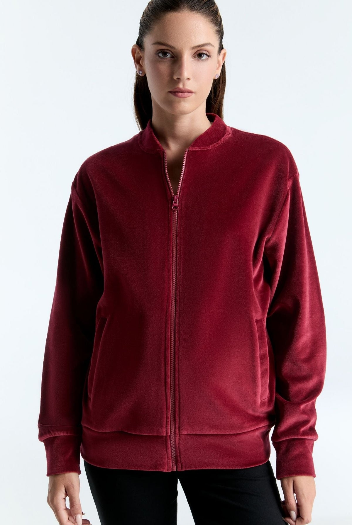 Unisex Bio-Baumwoll Veloursjacke - Evermind.eco