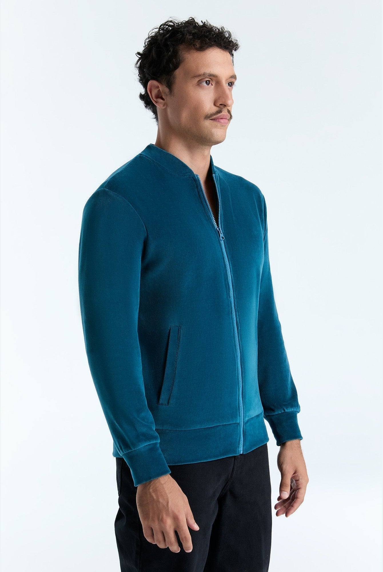Unisex Bio-Baumwoll Veloursjacke - Evermind.eco