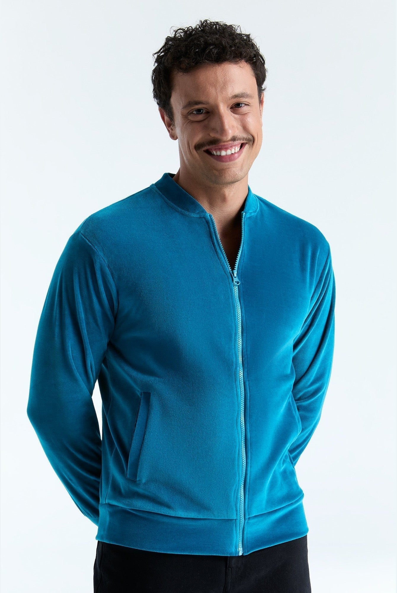 Unisex Bio-Baumwoll Veloursjacke - Evermind.eco