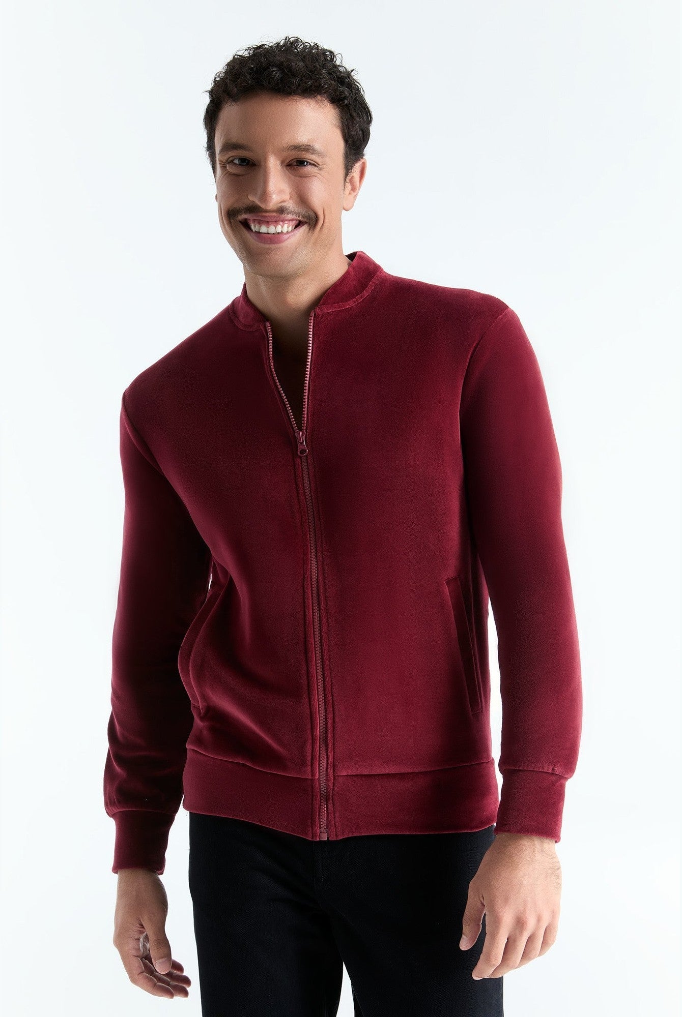 Unisex Bio-Baumwoll Veloursjacke - Evermind.eco