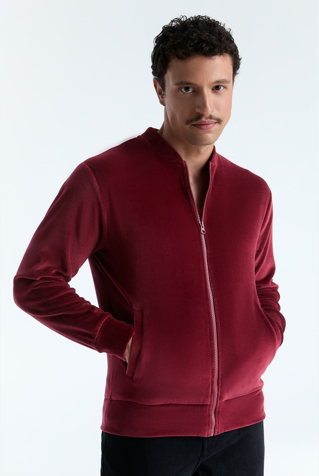 Unisex Bio-Baumwoll Veloursjacke - Evermind.eco