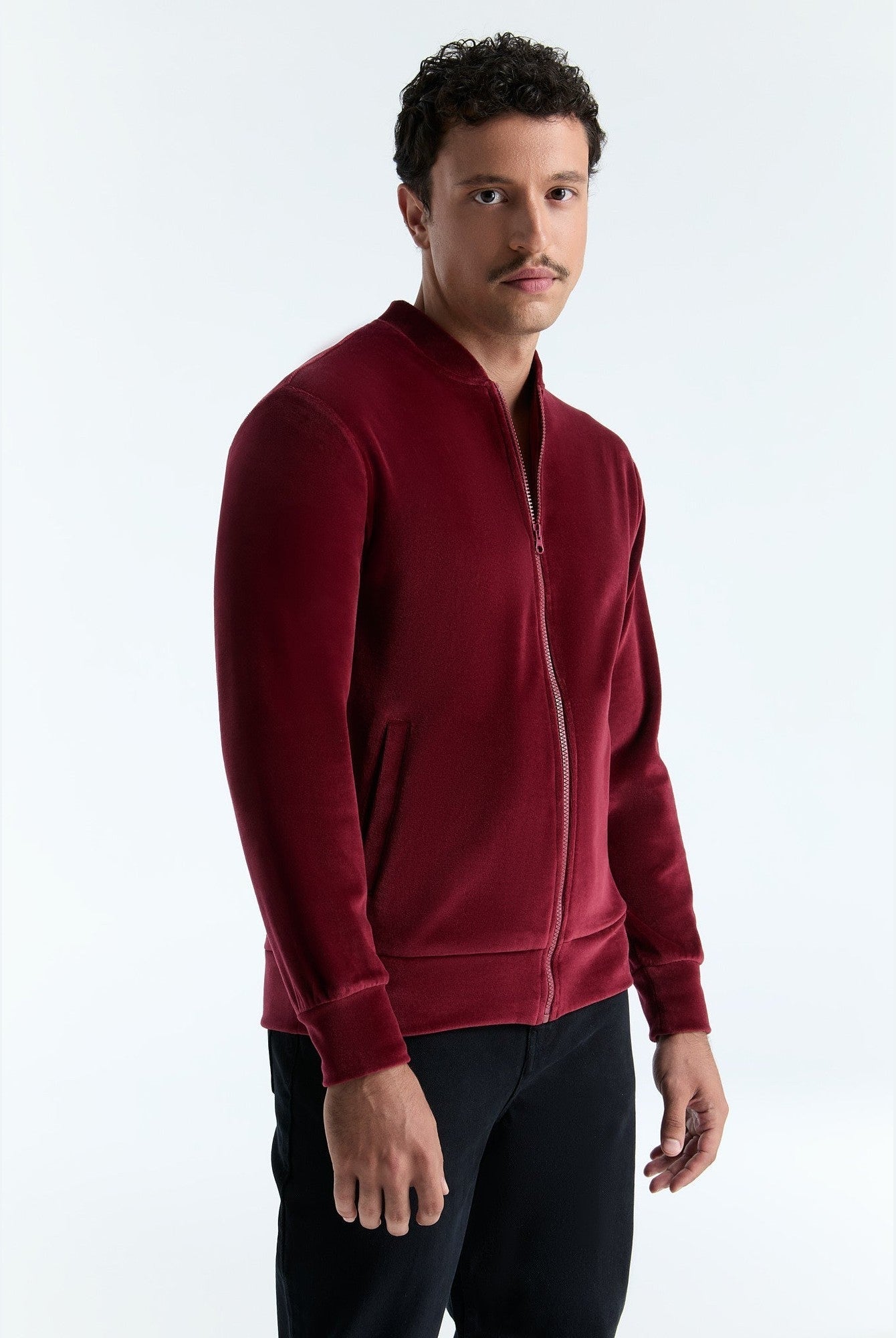 Unisex Bio-Baumwoll Veloursjacke - Evermind.eco