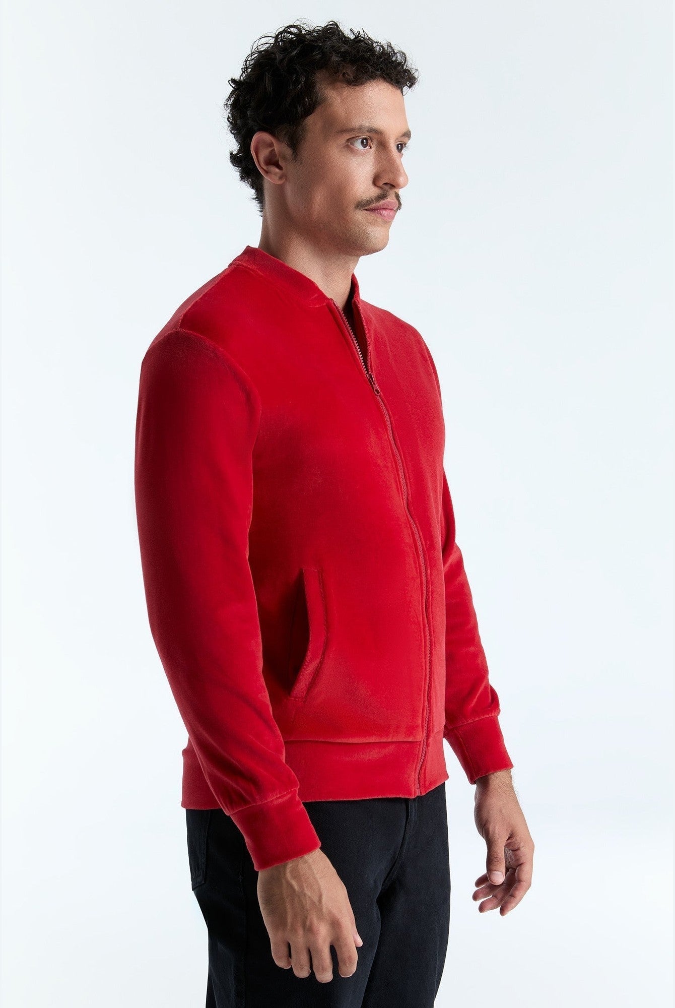 Unisex Bio-Baumwoll Veloursjacke - Evermind.eco