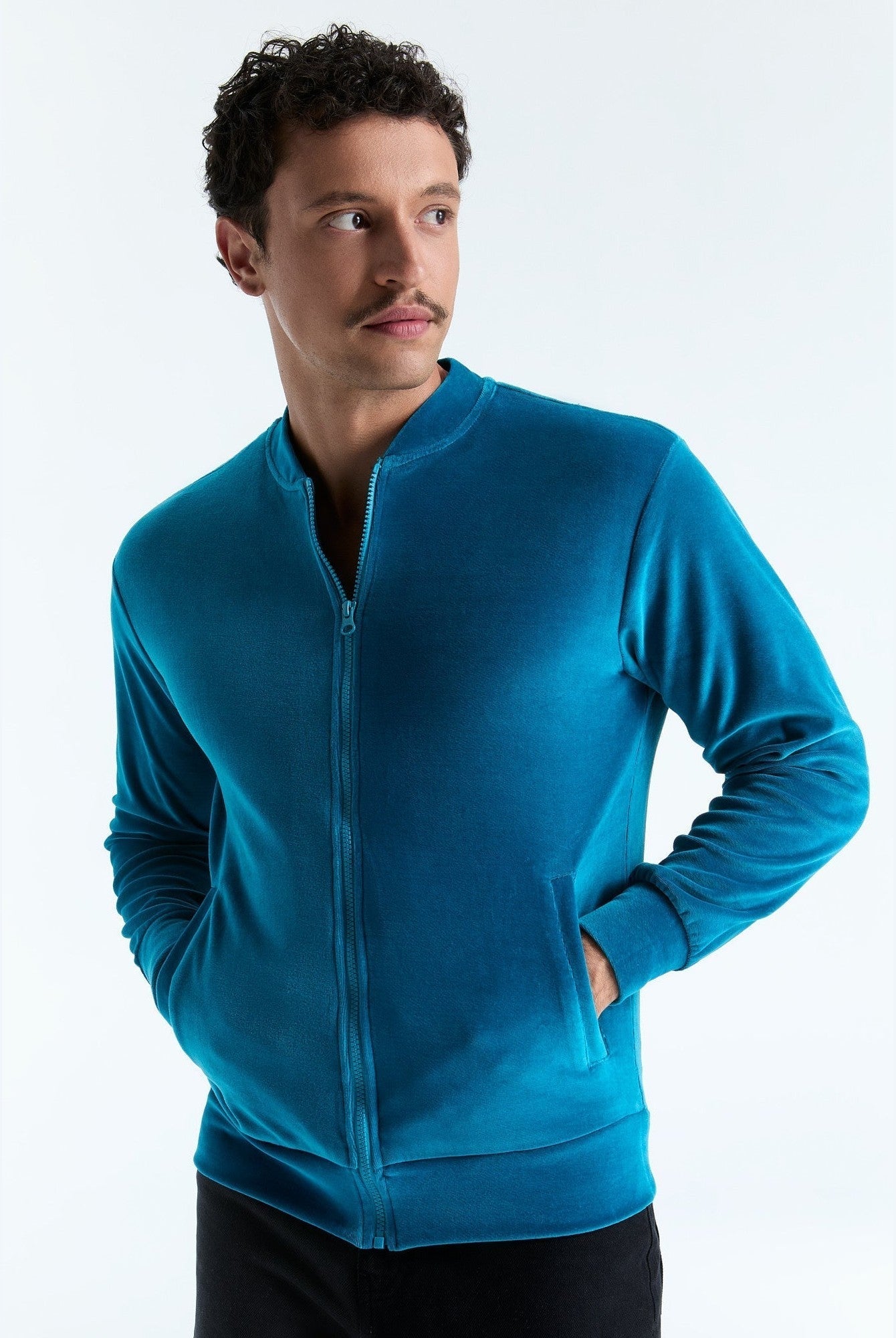 Unisex Bio-Baumwoll Veloursjacke - Evermind.eco