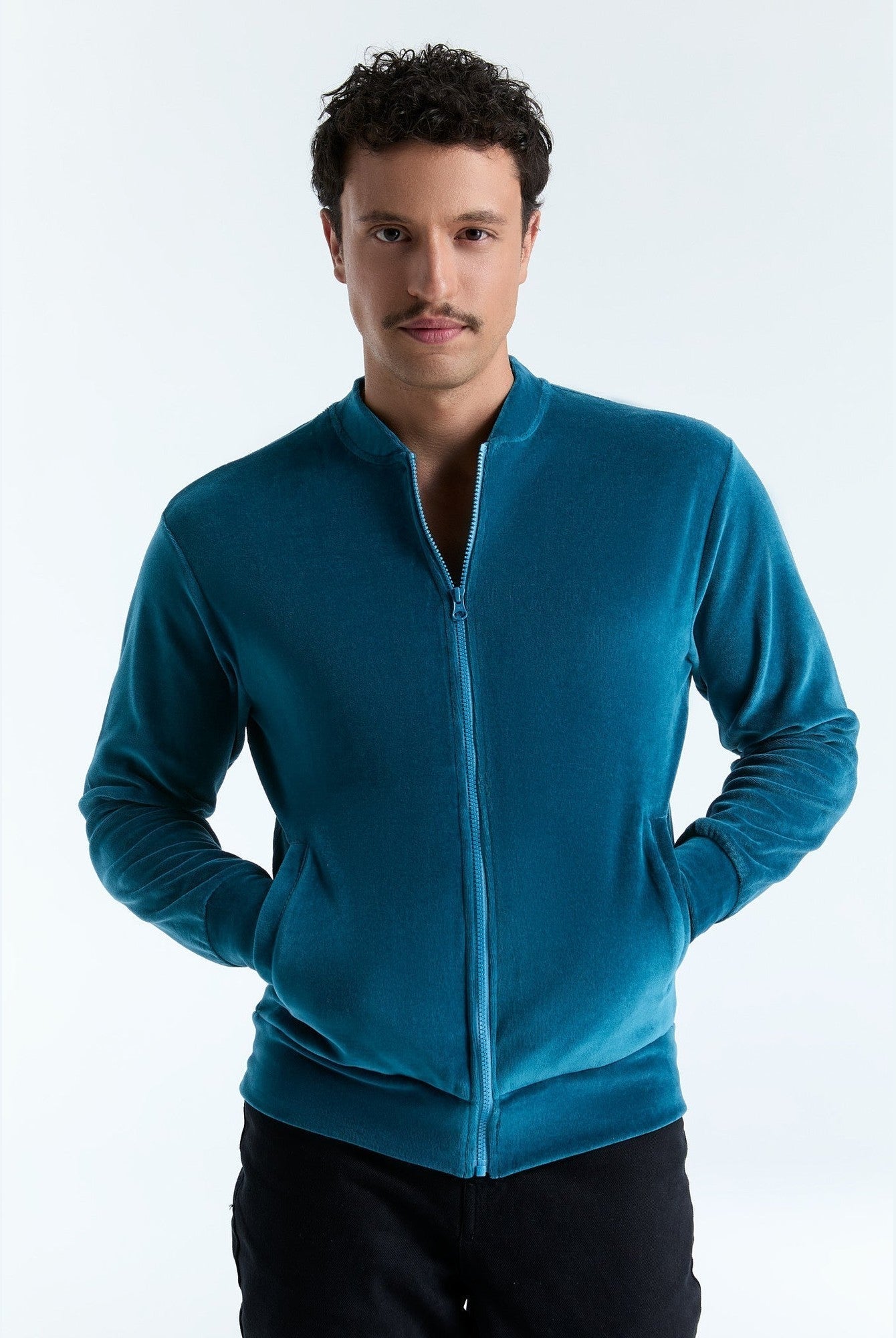 Unisex Bio-Baumwoll Veloursjacke - Evermind.eco