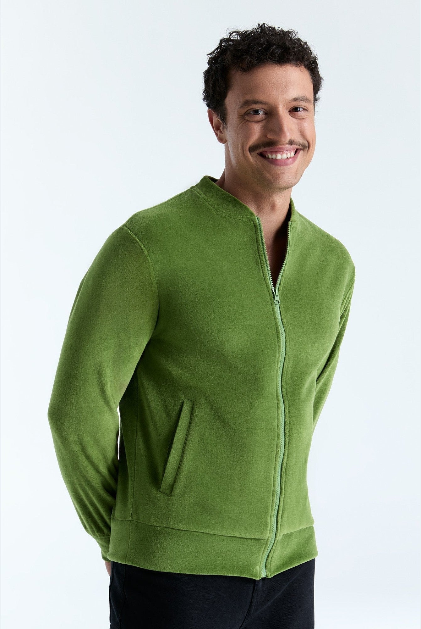 Unisex Bio-Baumwoll Veloursjacke - Evermind.eco