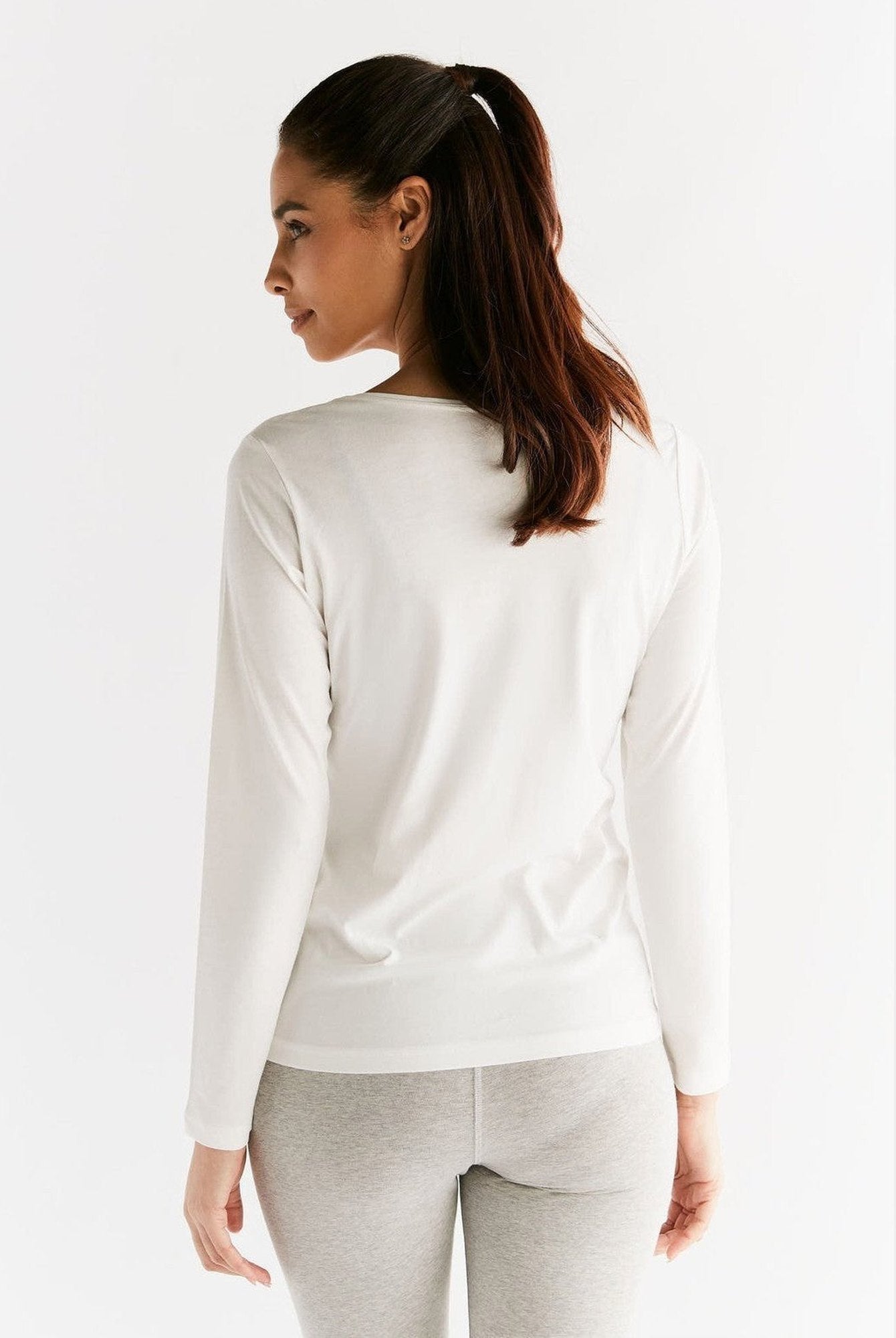 Damen Bio-Baumwoll Langarmshirt - Evermind.eco