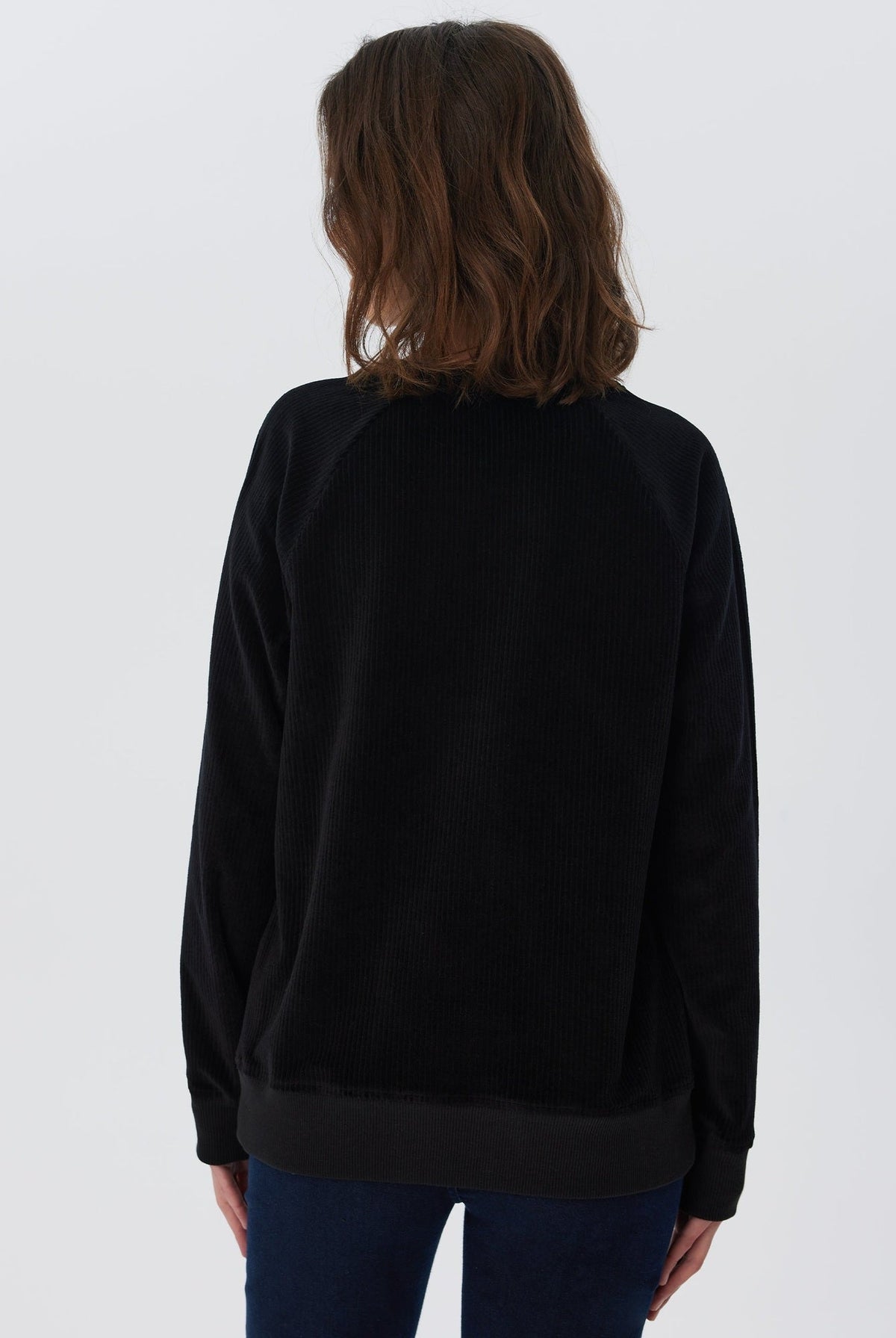 Damen Bio-Baumwoll Nicki-Cord Sweatshirt - Evermind.eco