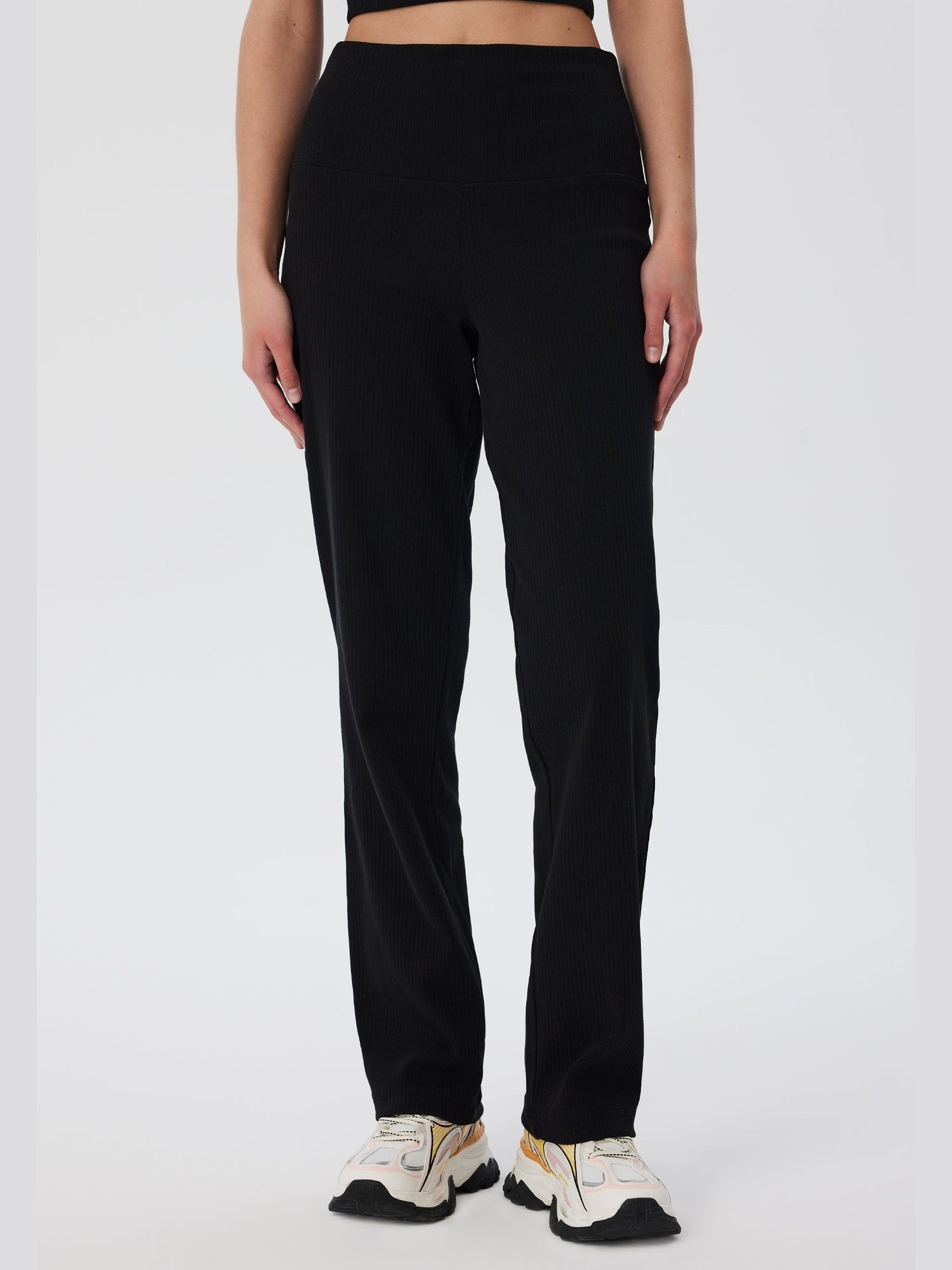 Damen Bio-Baumwoll Rippjersey-Hose - Evermind.eco