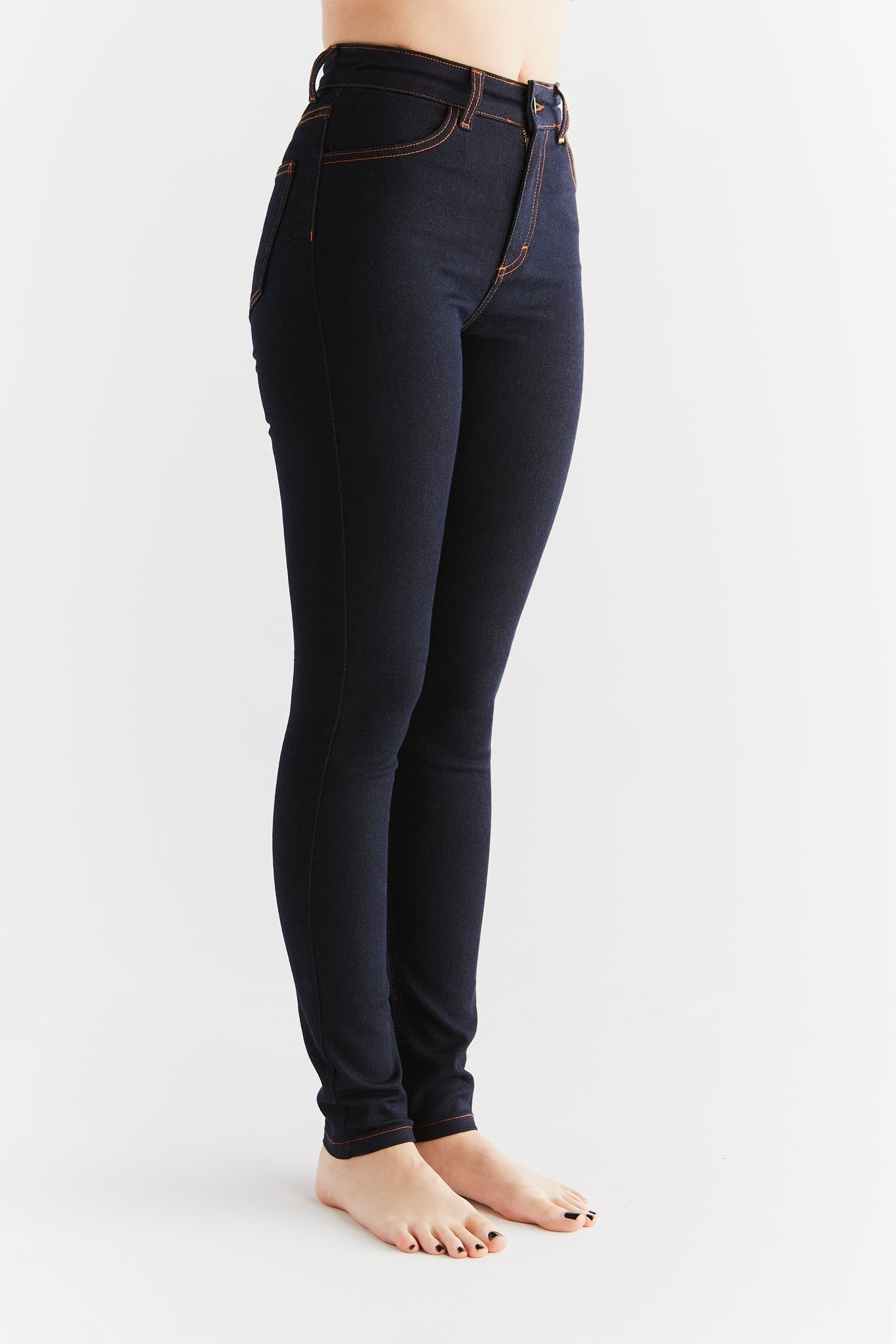 Damen Thermo Stretch Skinny Jeans - Evermind.eco