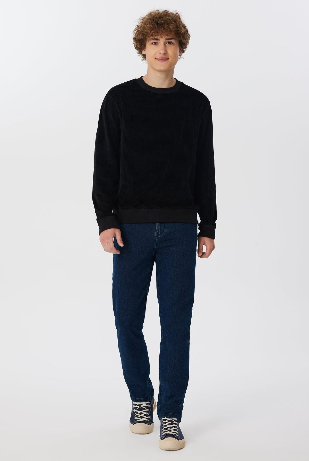 Herren Bio-Baumwoll Cord-Sweatshirt - Evermind.eco