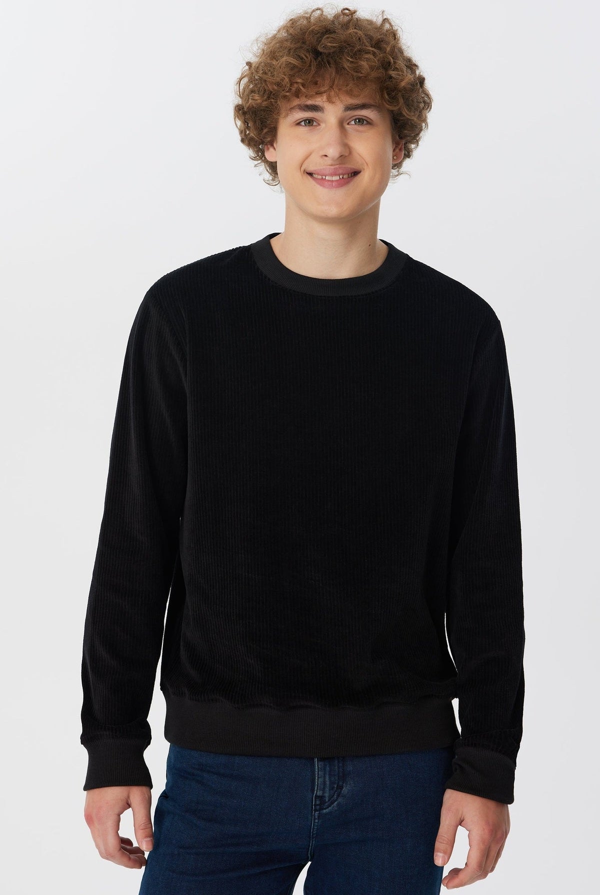 Herren Bio-Baumwoll Cord-Sweatshirt - Evermind.eco