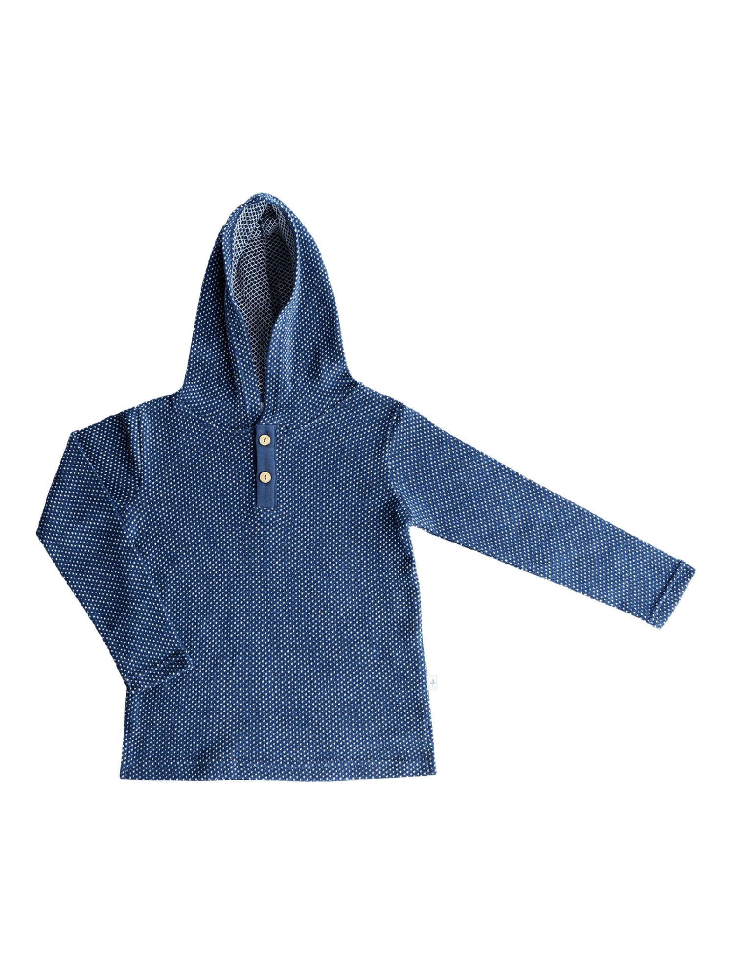 Kinder Kapuzenshirt Wabenstruktur - Evermind.eco