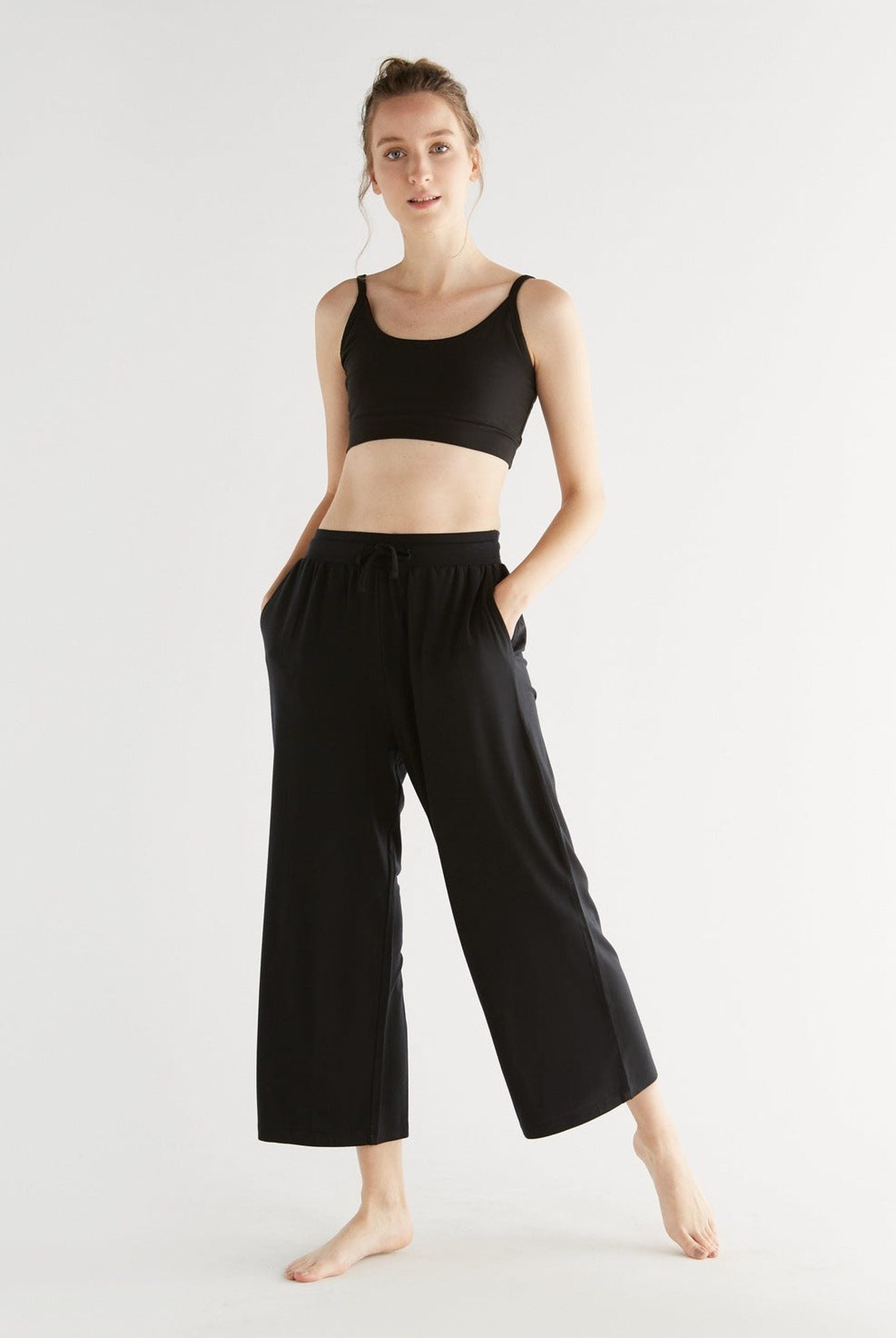 TENCEL™ Damen Wide Leg Hose - Evermind.eco