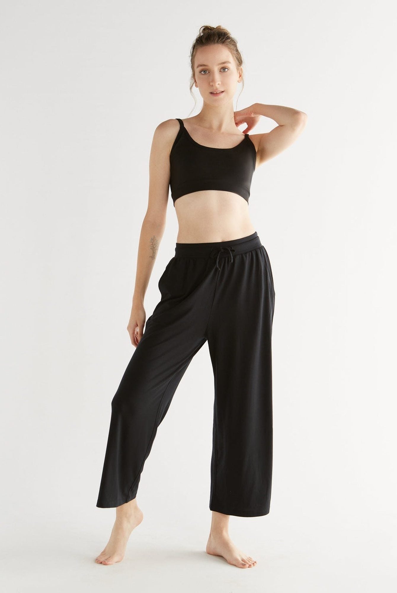TENCEL™ Damen Wide Leg Hose - Evermind.eco