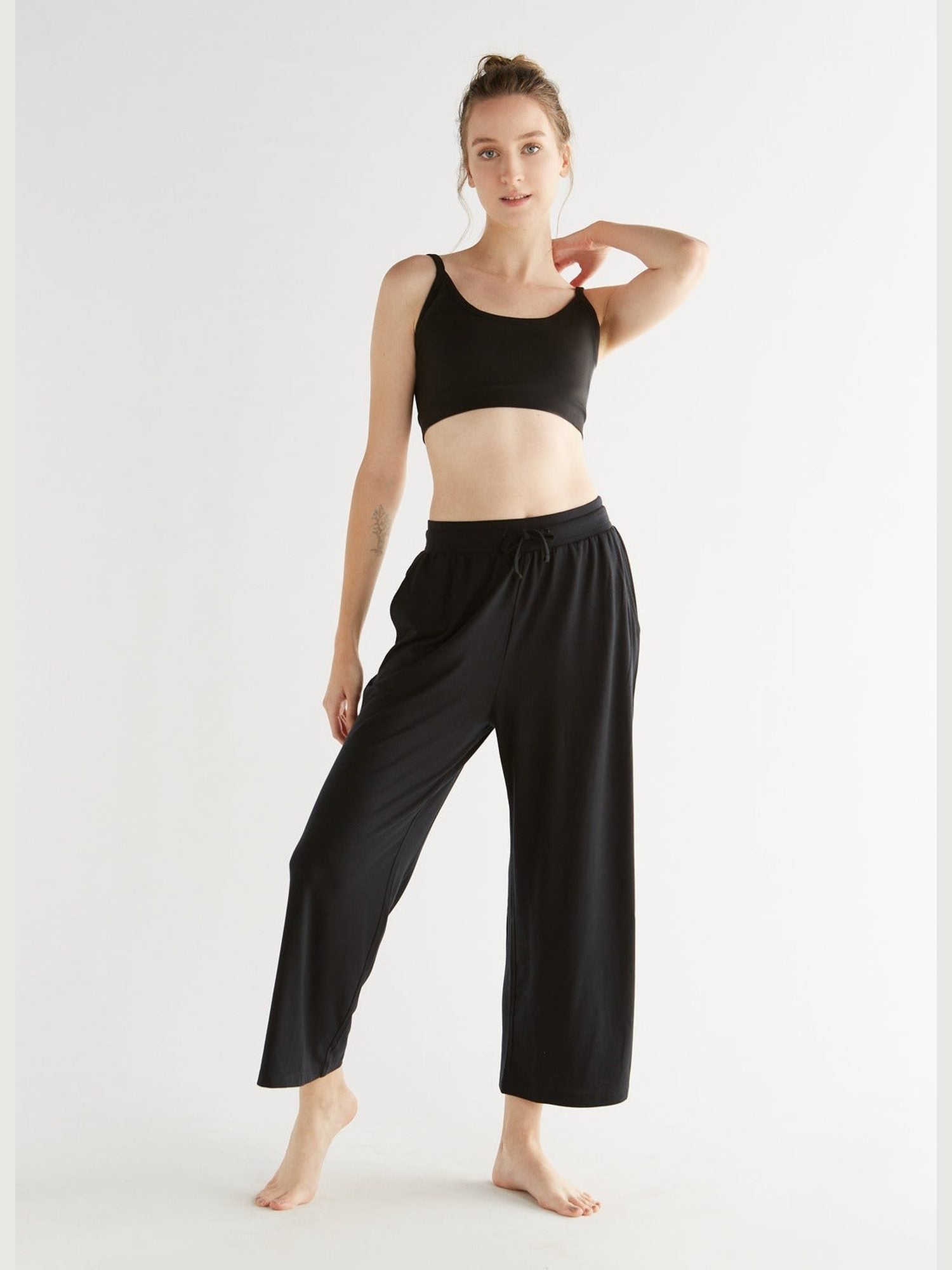 TENCEL™ Damen Wide Leg Hose - Evermind.eco