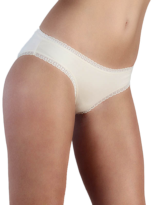 1111-04 | Women Brief with Lace - Natural