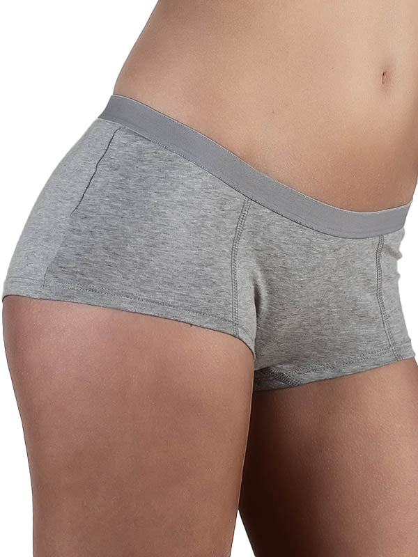 1141-01 | Women Boyshorts - Light Grey