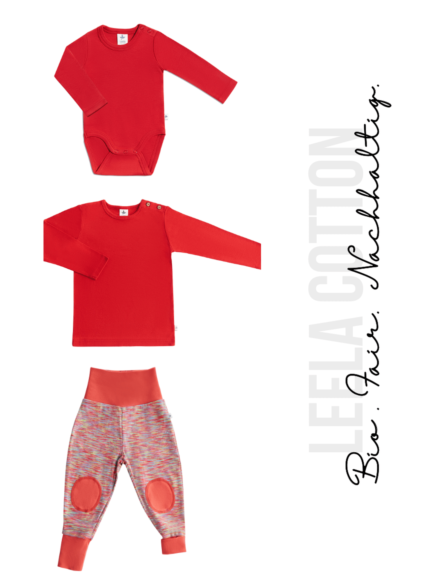 Baby Hose, Body & Langarmshirt - Evermind.eco
