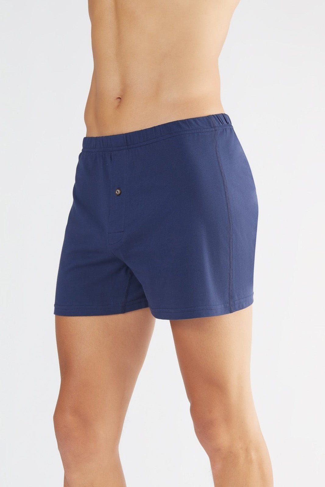 Bio-Baumwoll-Boxershorts mit Holzknopf - Evermind.eco