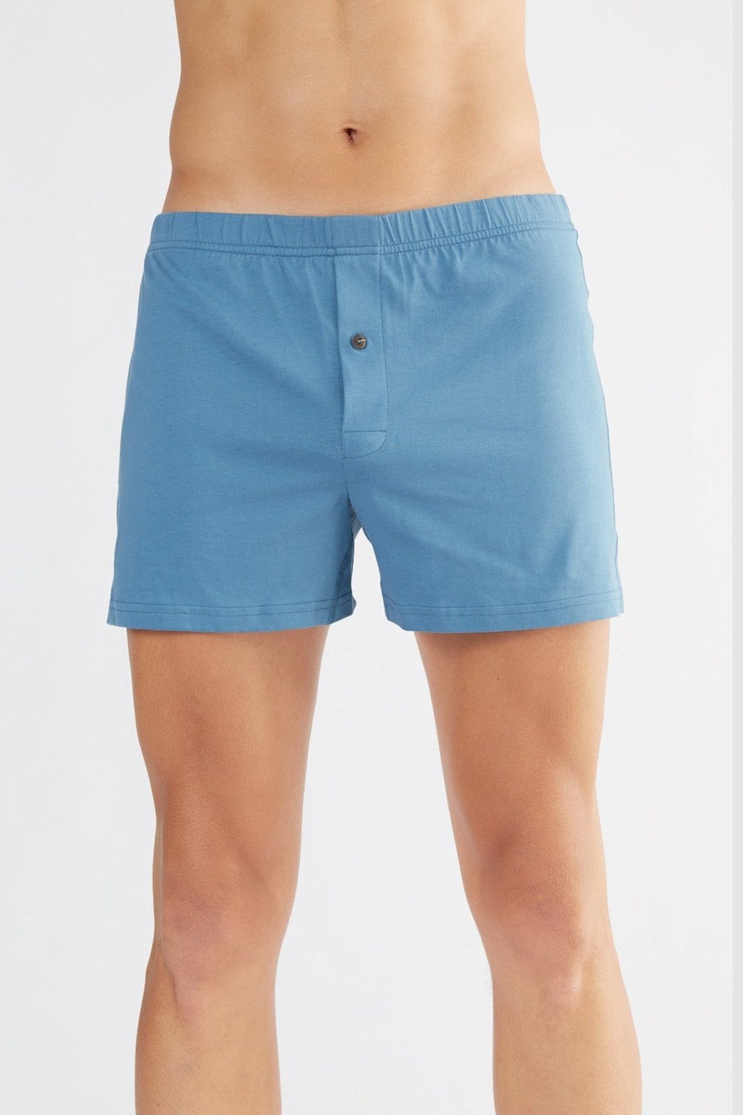 Bio-Baumwoll-Boxershorts mit Holzknopf - Evermind.eco