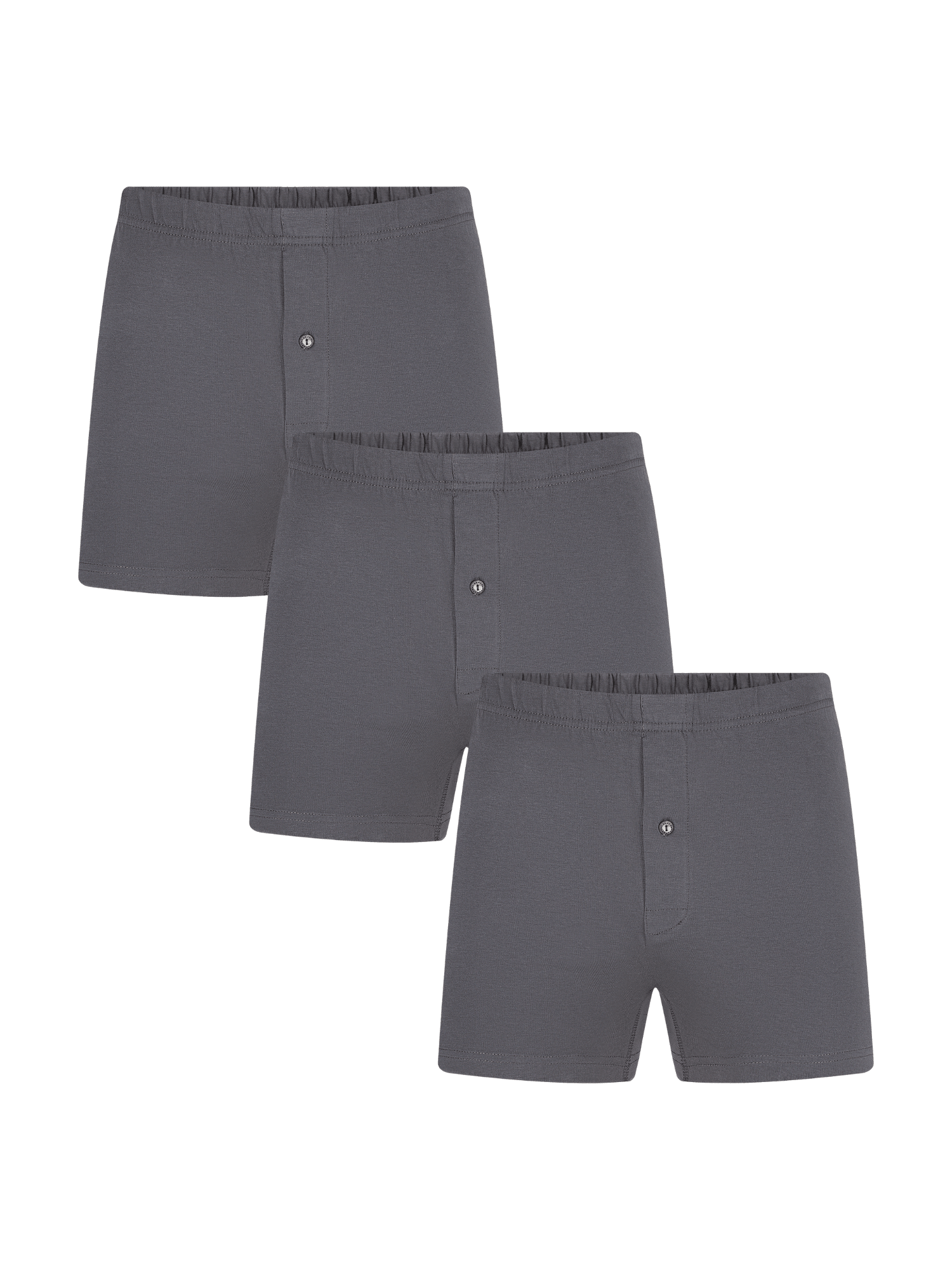 Bio-Baumwoll-Boxershorts mit Holzknopf - 3er Pack - Evermind.eco