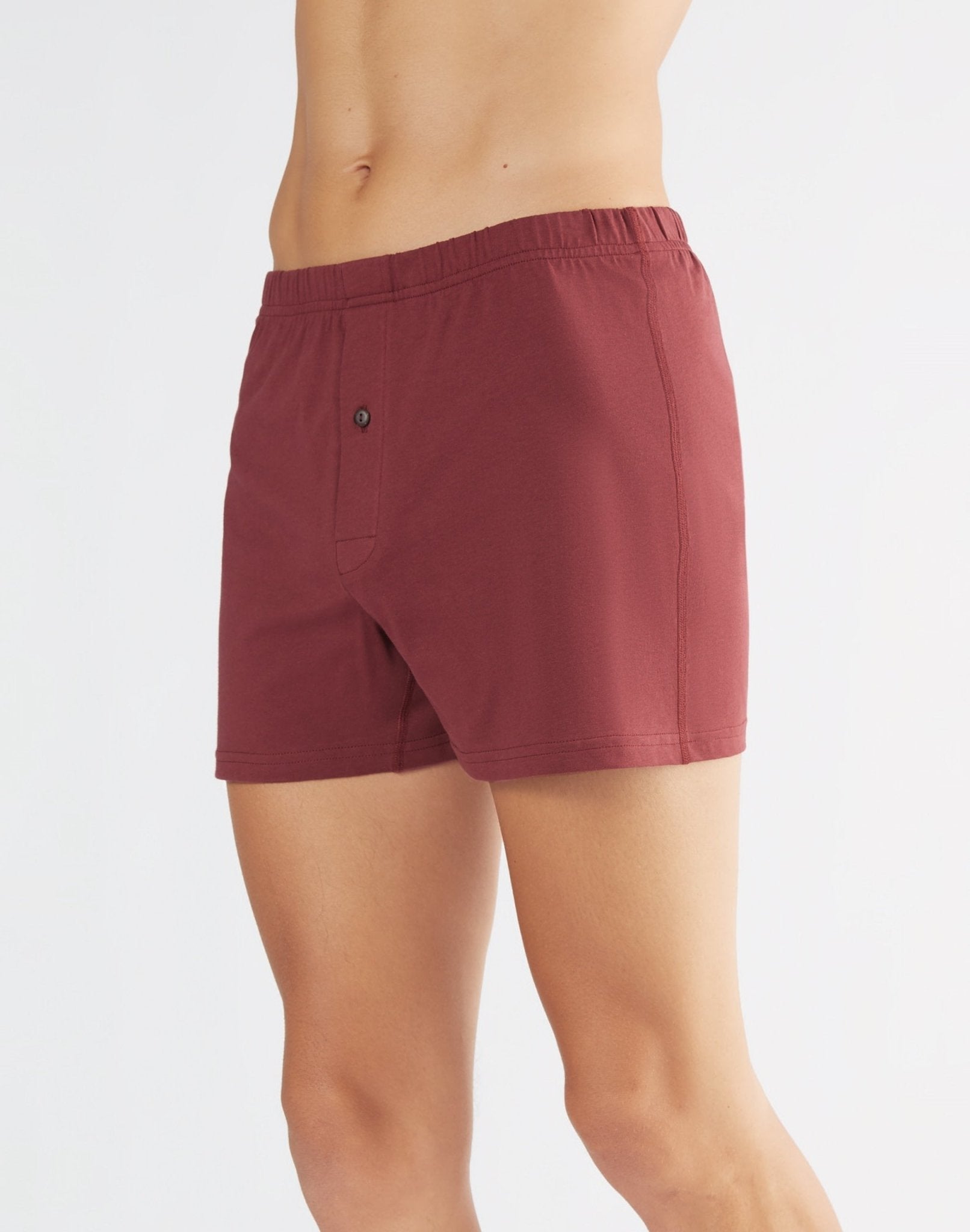 Bio-Baumwoll-Boxershorts mit Holzknopf - 3er Pack - Evermind.eco