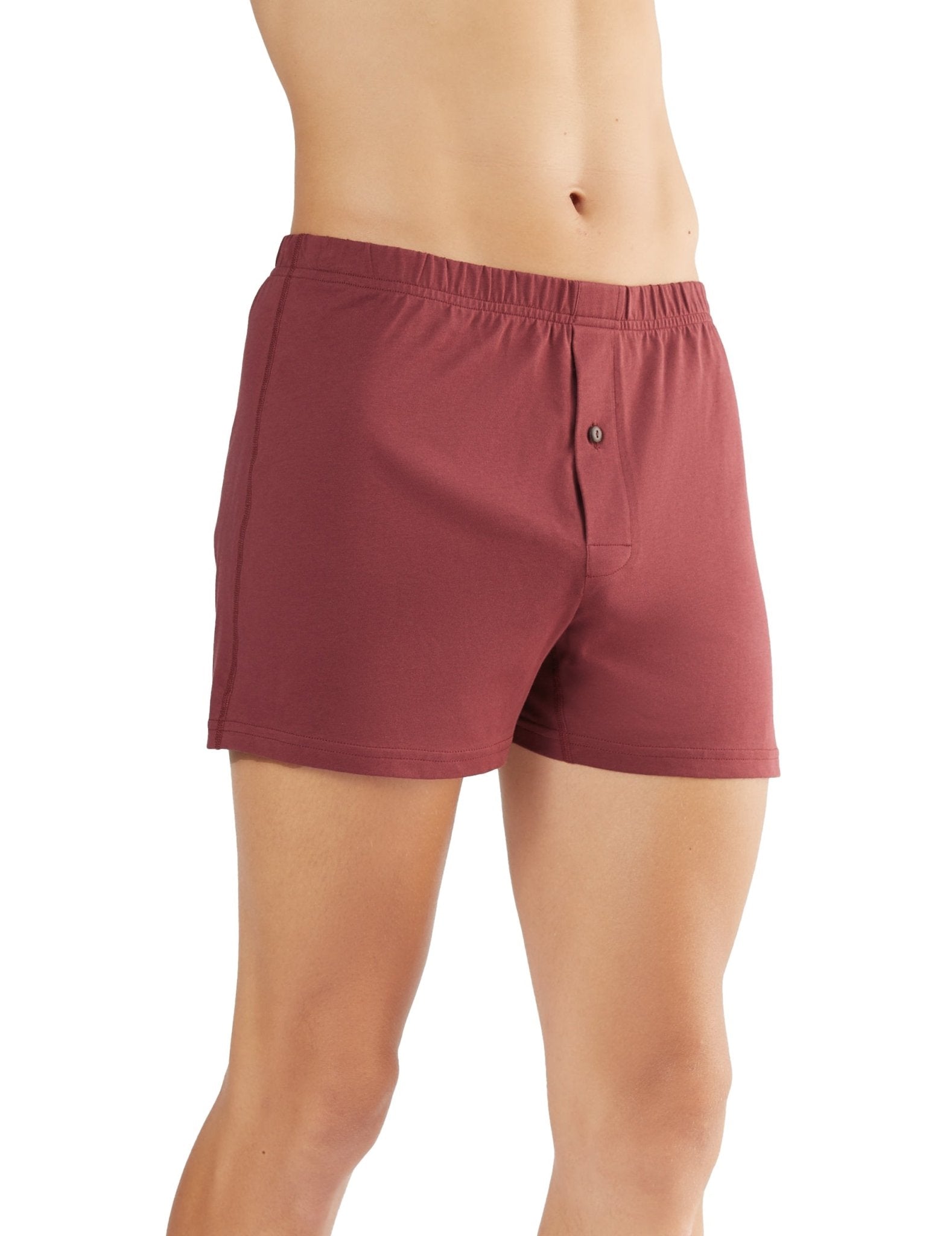 Bio-Baumwoll-Boxershorts mit Holzknopf - 3er Pack - Evermind.eco