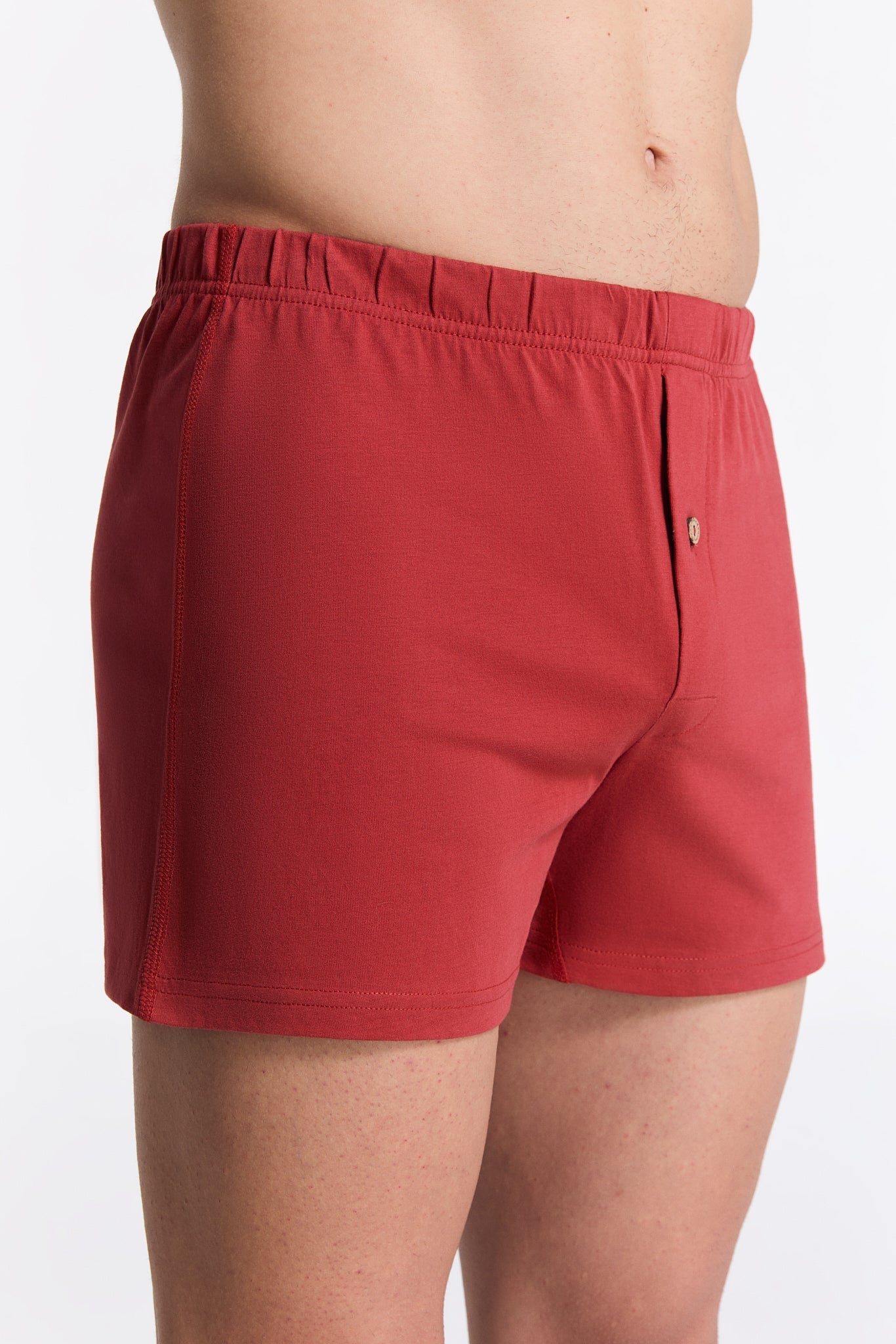 Bio-Baumwoll-Boxershorts mit Holzknopf - 3er Pack - Evermind.eco