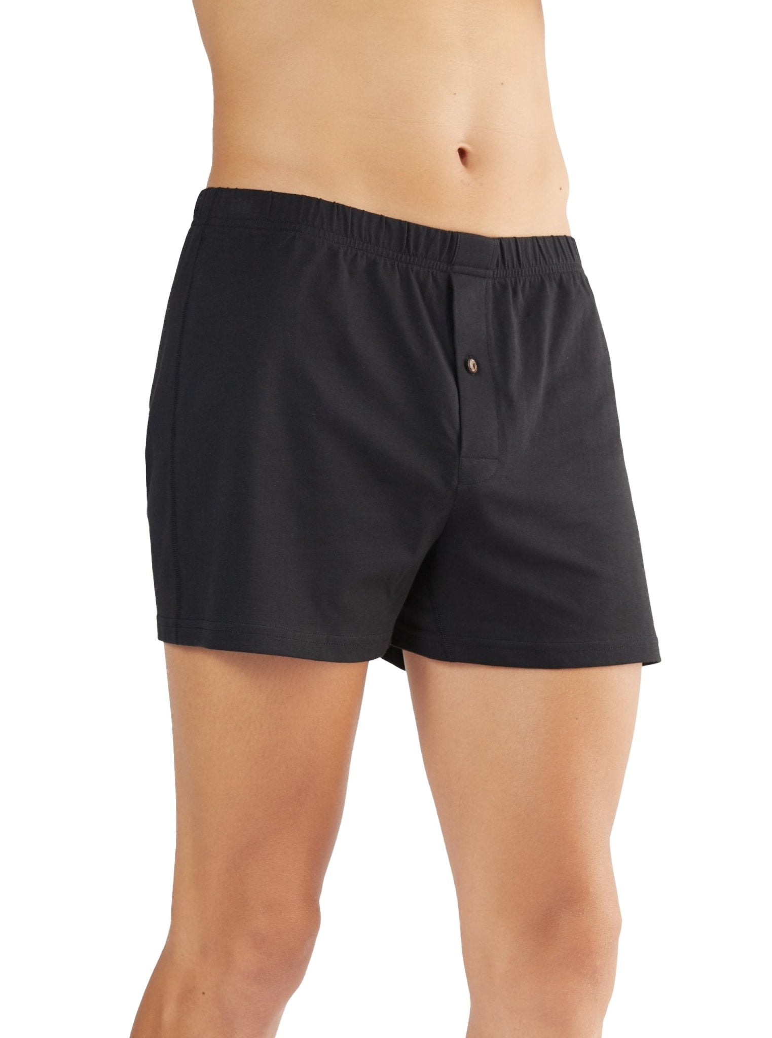 Bio-Baumwoll-Boxershorts mit Holzknopf - 3er Pack - Evermind.eco