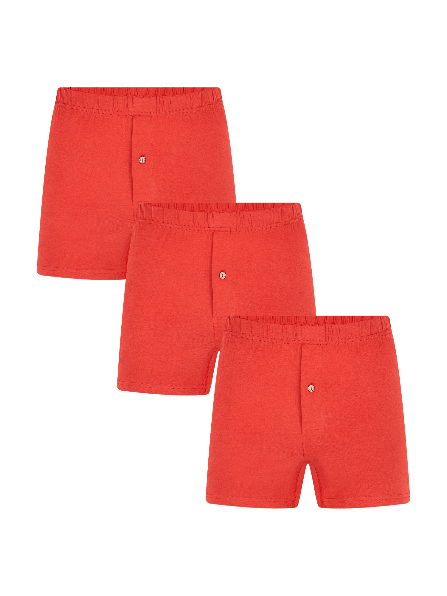 Bio-Baumwoll-Boxershorts mit Holzknopf - 3er Pack - Evermind.eco